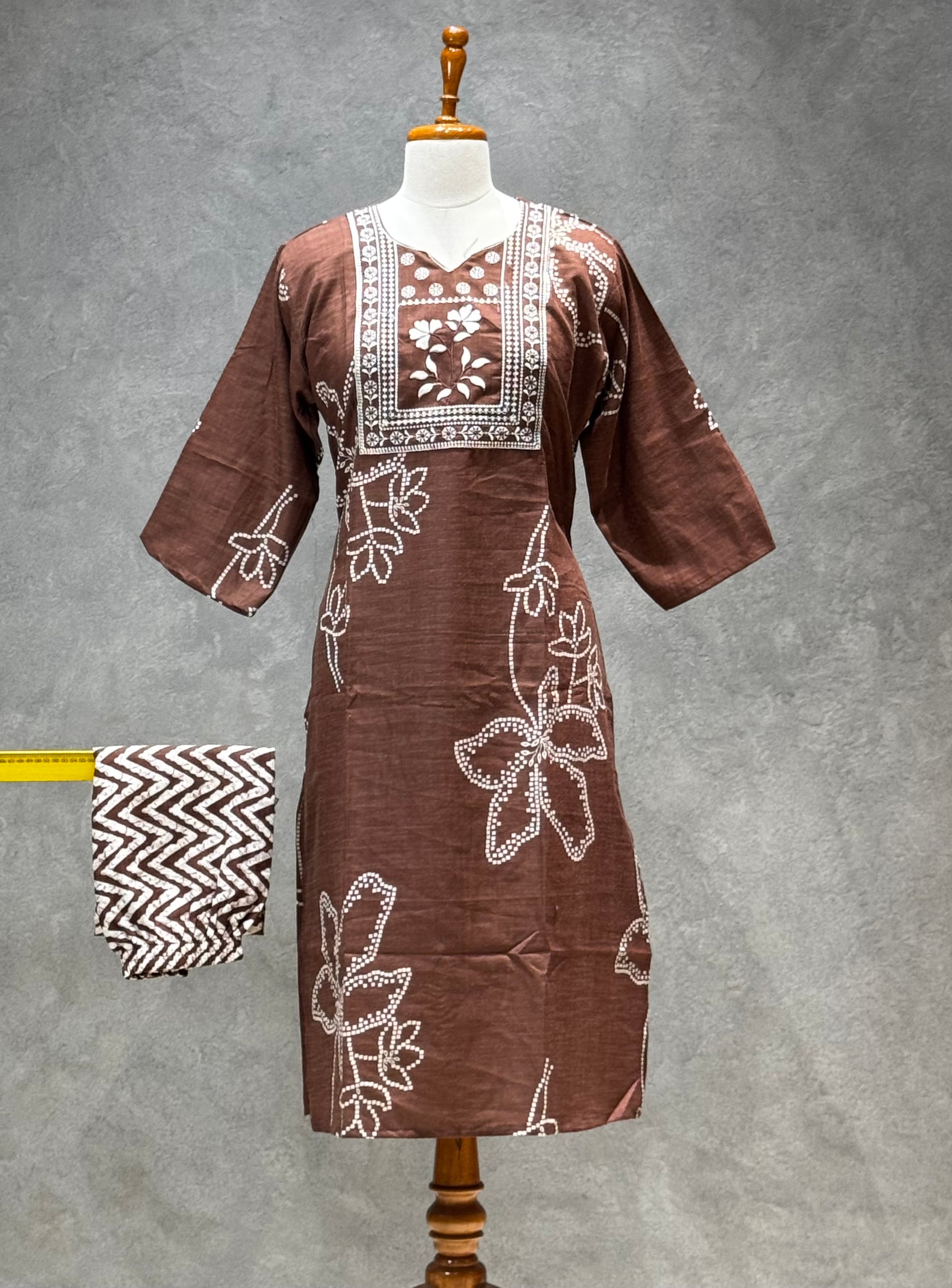 SALWAR SET BROWN
