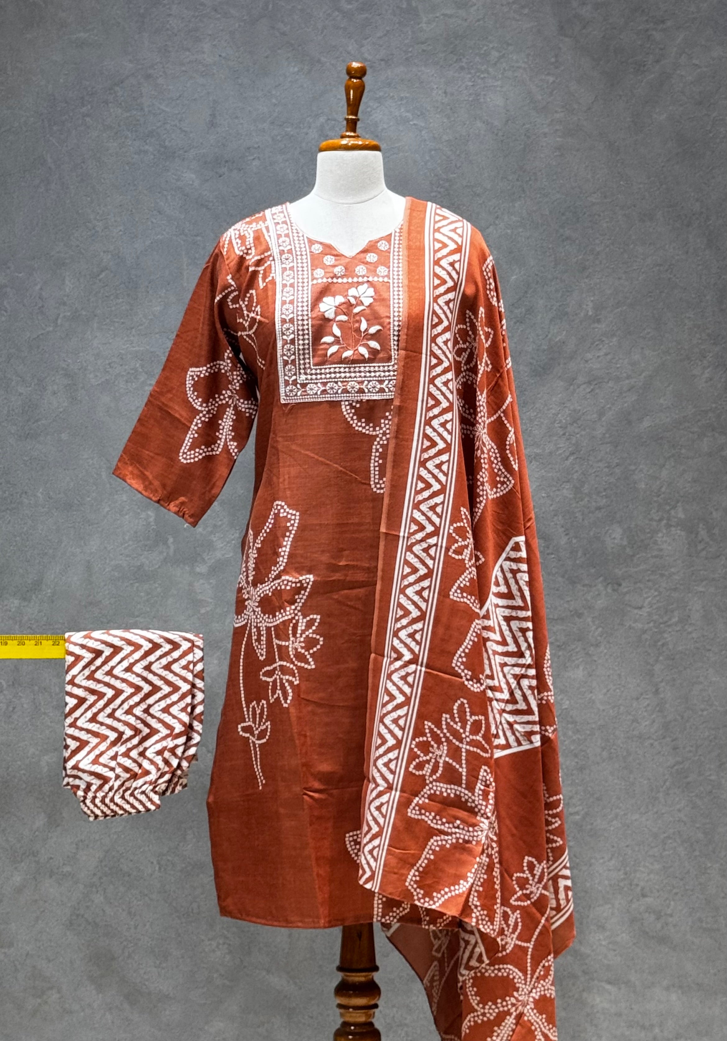SALWAR SET ORANGE