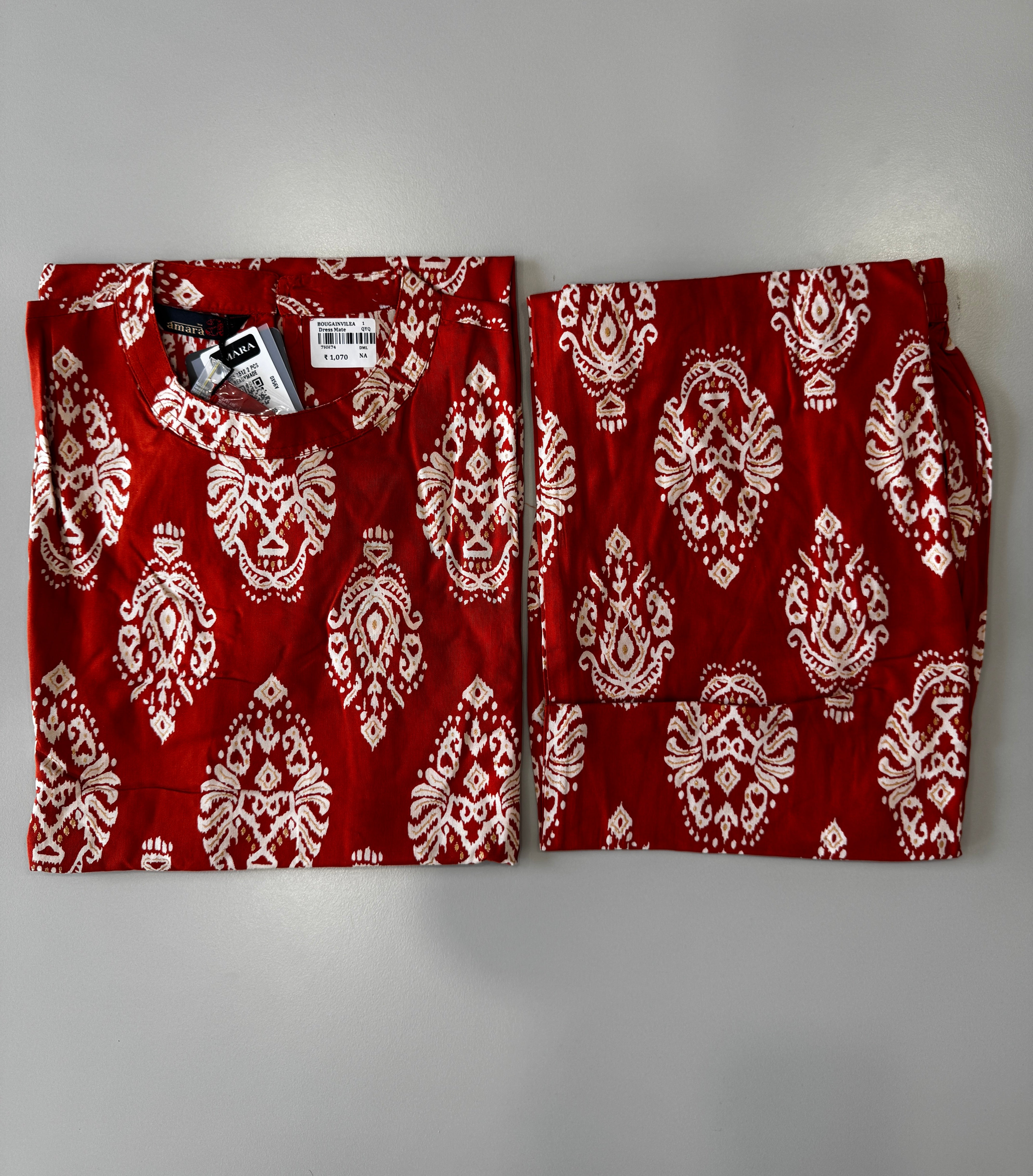 CASUAL WEA CO-ORD SET (ORANGE)