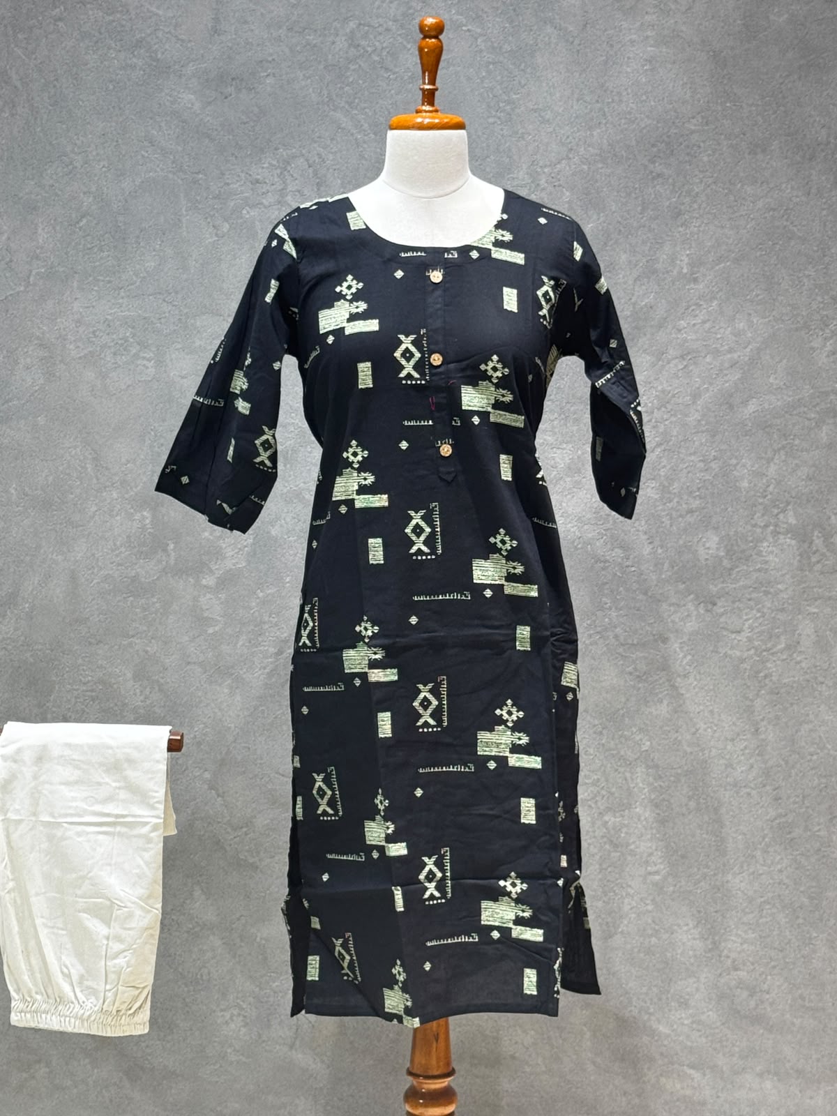 KURTHI SET BLACK