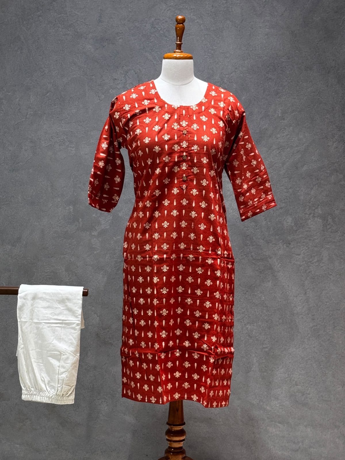 KURTHI SET-ORANGE
