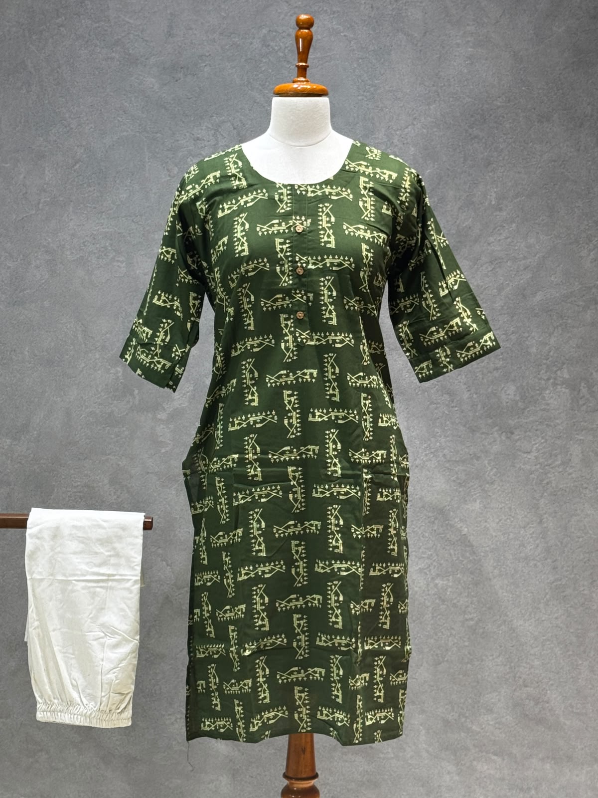 KURTHA SET- GREEN