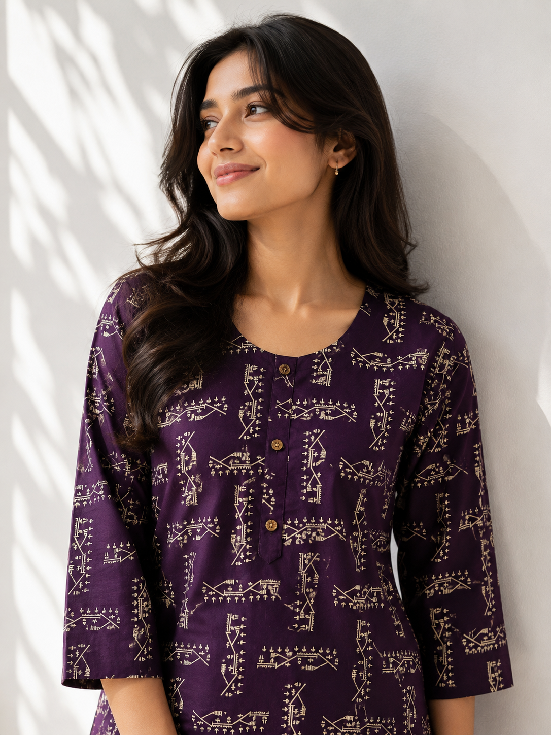 KURTHI SET - PURPLE