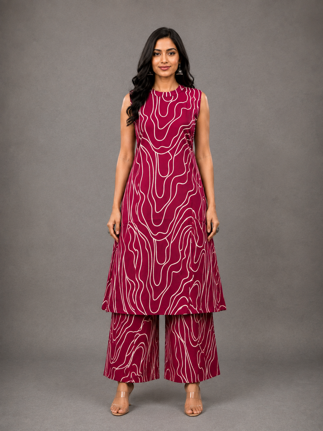 CASUAL WEAR CO-ORD SETS (DARK PINK)