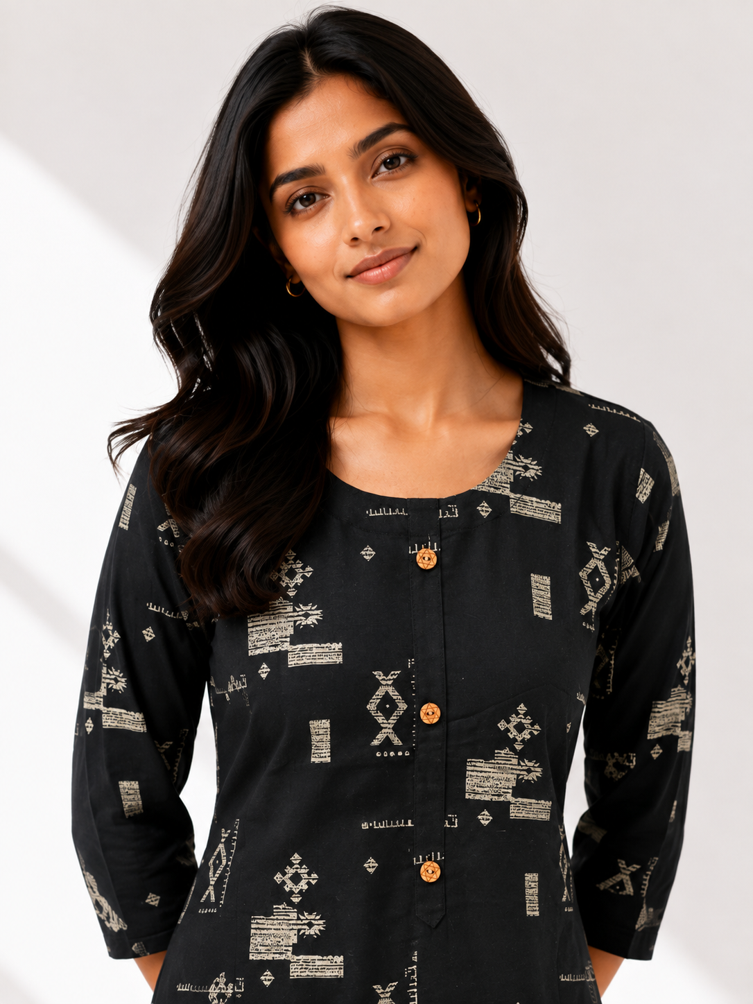 KURTHI SET BLACK