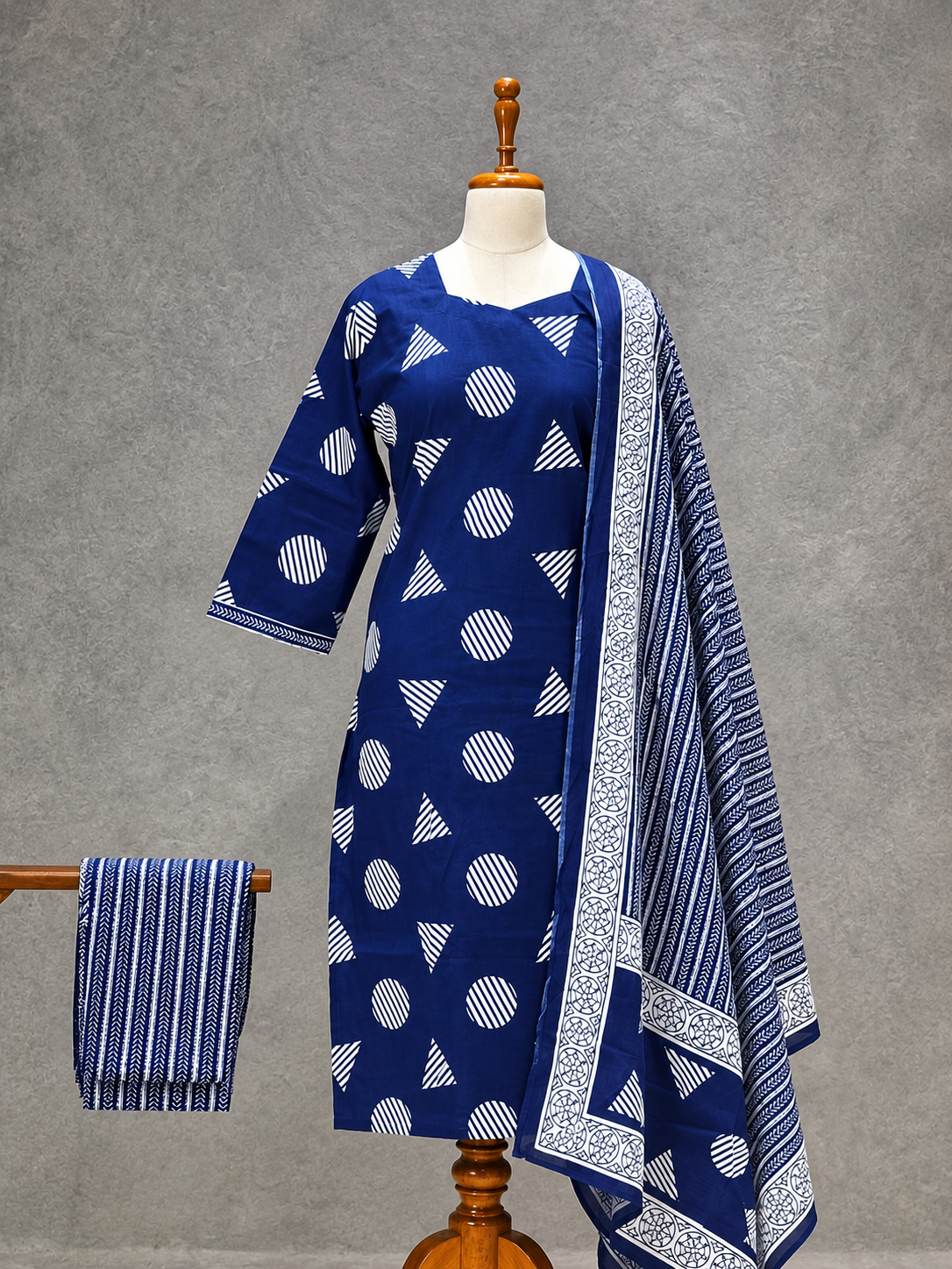 INDIGO GEOMETRY SALWAR SET