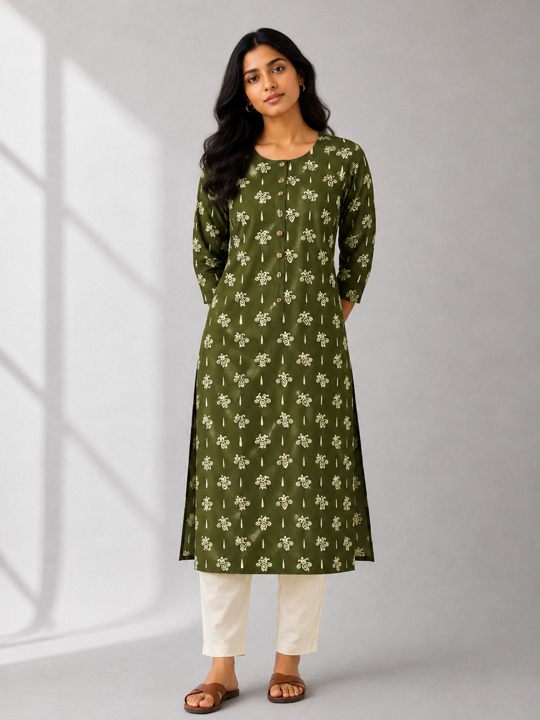 KURTHI SET- GREEN