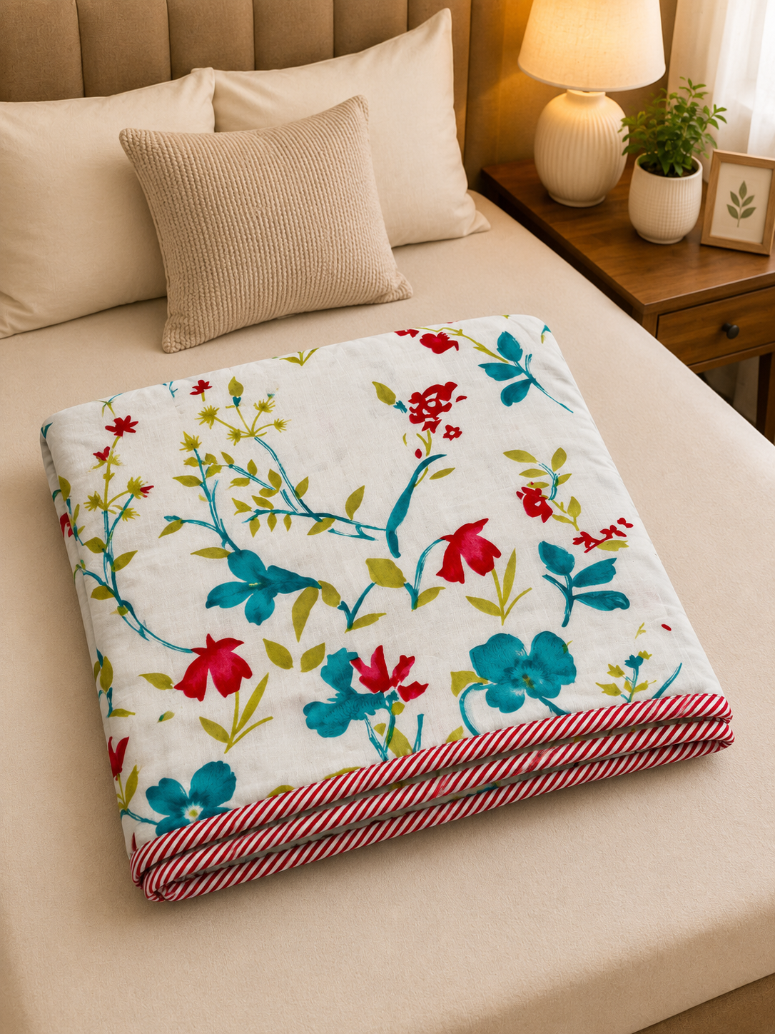 CRIMSON MEADOW COTTON DOHAR