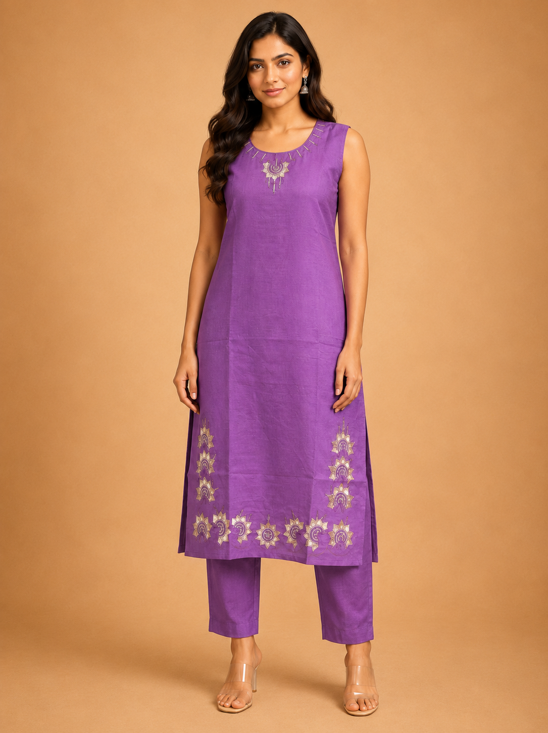 VATICAN SILK SALWAR SET (PURPLE)