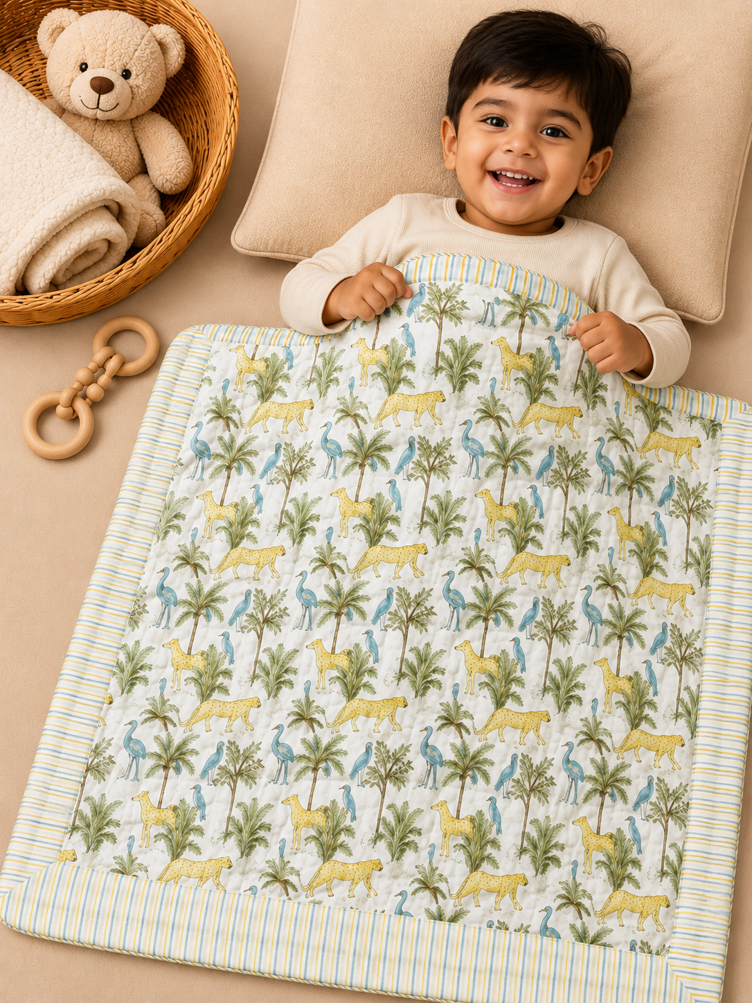 BABY COTTON DOHAR – SAFARI SUNSHINE DREAMS