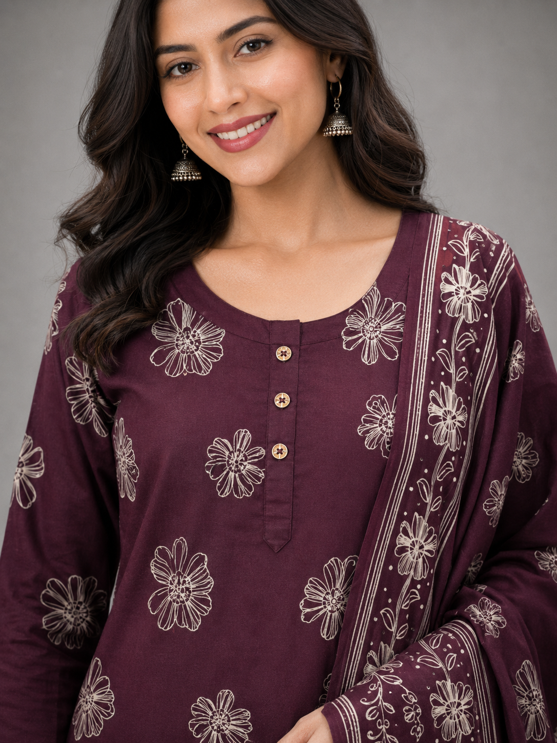 SALWAR SET (DARK PLUM)