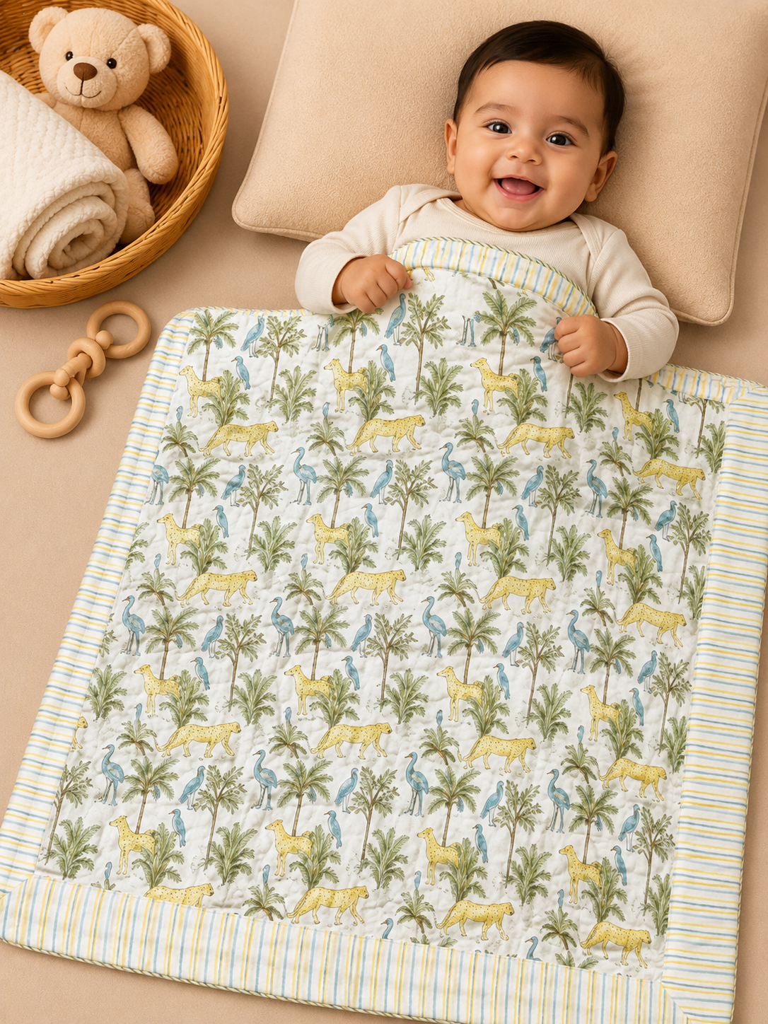 BABY COTTON DOHAR – SAFARI SUNSHINE DREAMS