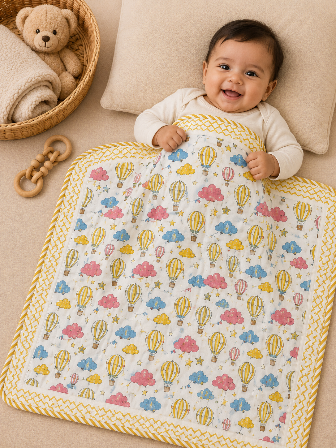 BABY COTTON DOHAR – SKY BALLOON DREAMS