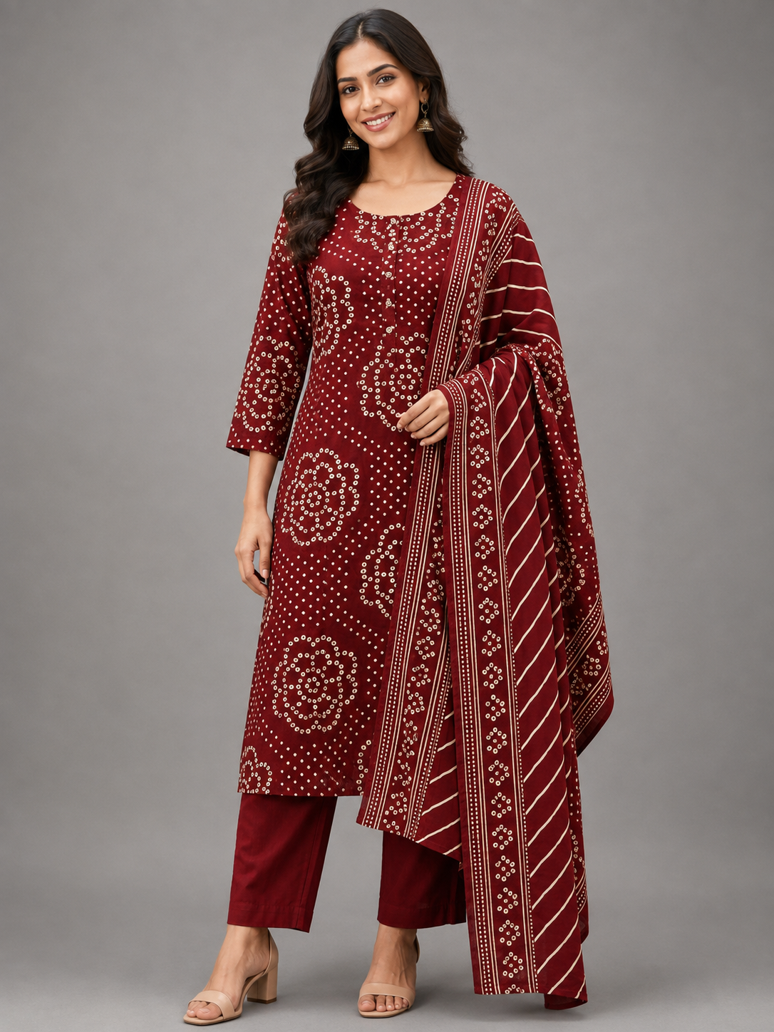 SALWAR SET (MAROON)