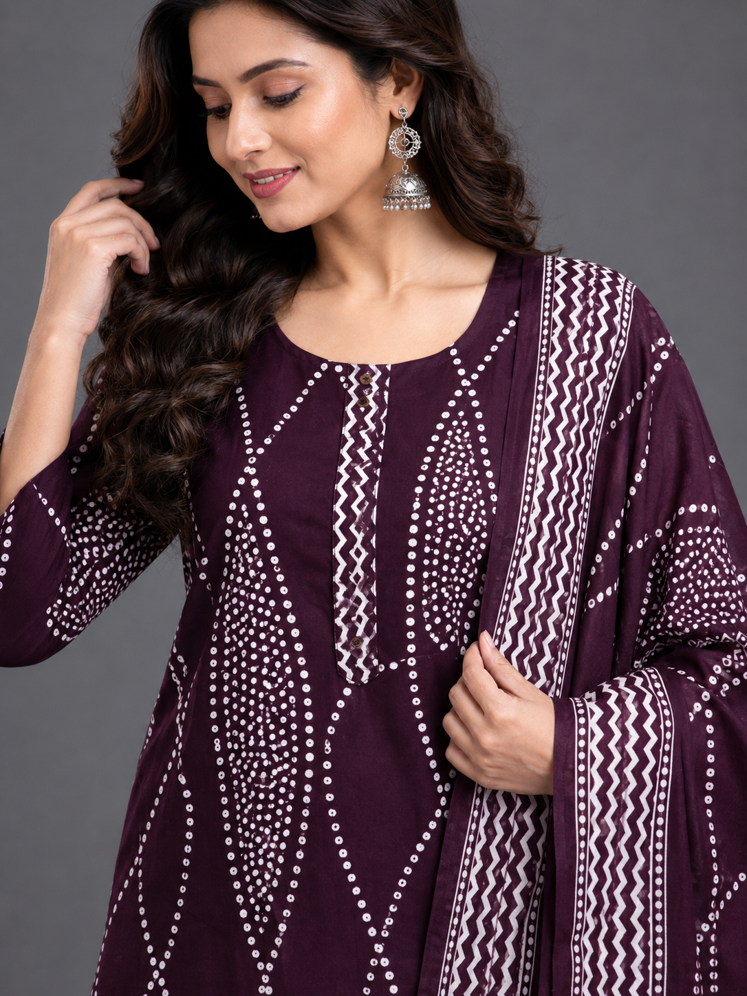 SALWAR SET - DARK WINE