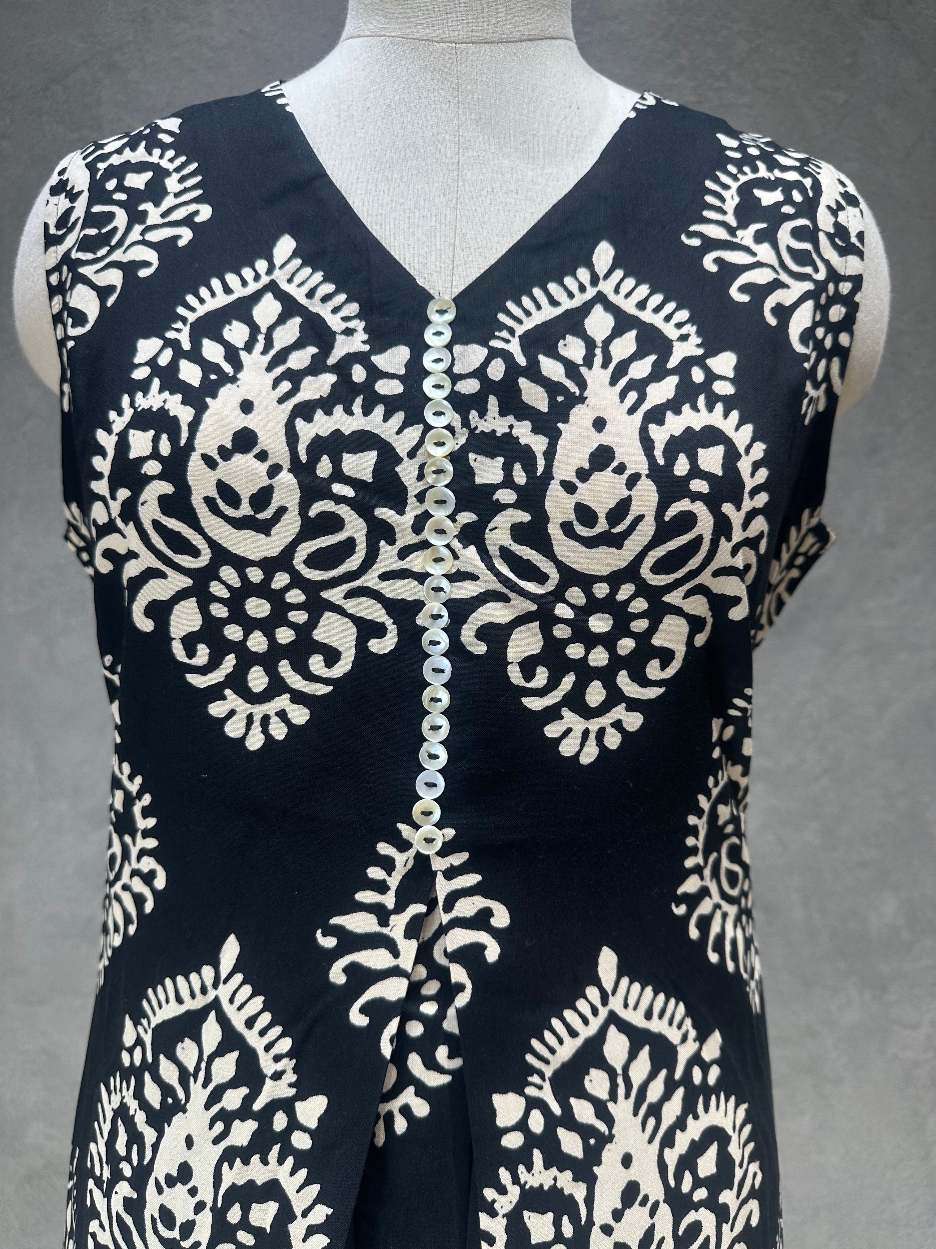 IKKAT KURTI SET - Ebony