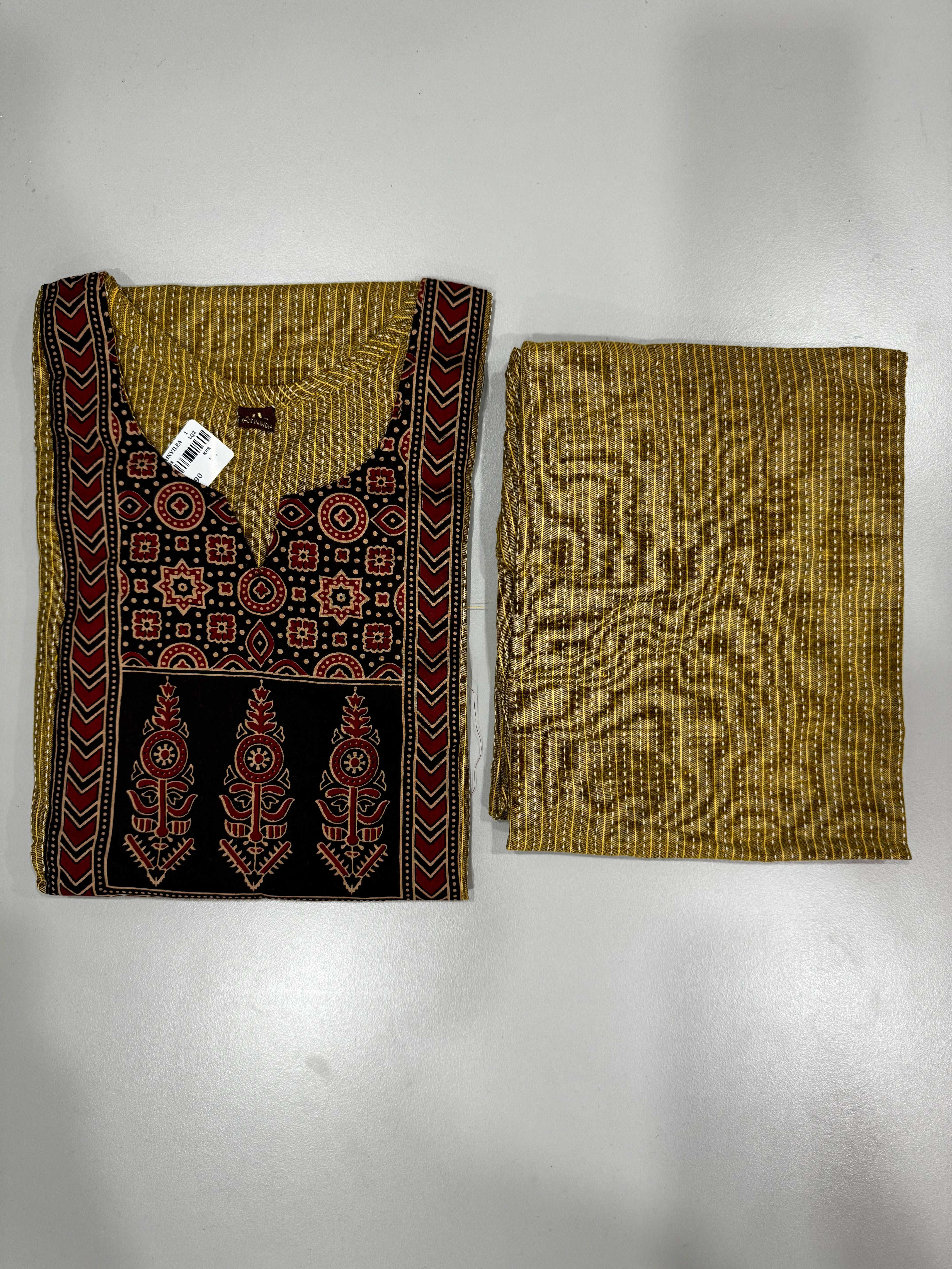 KURTHI SETS - 4.12 MUSTARD