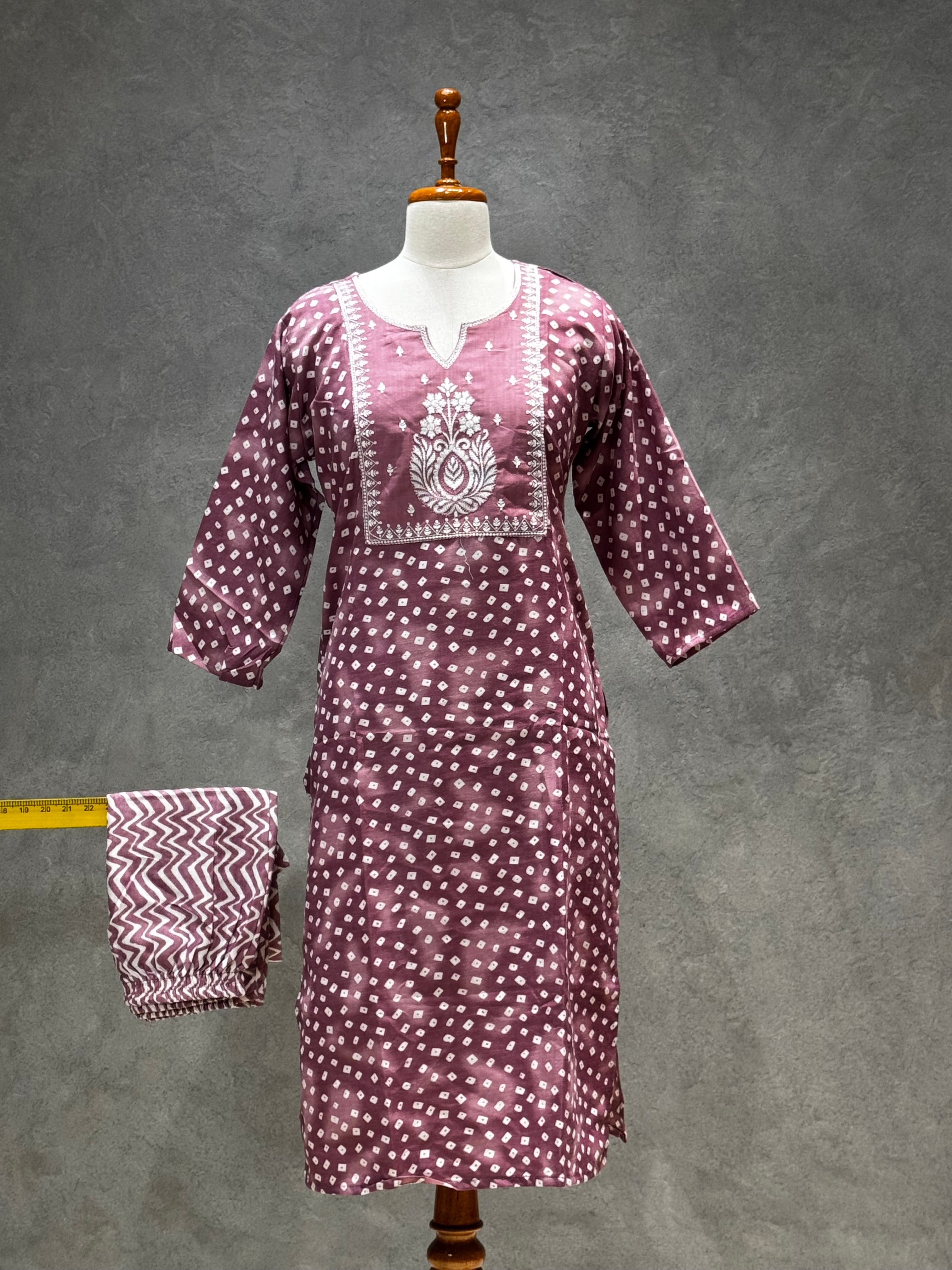 SALWAR SET PURPLE