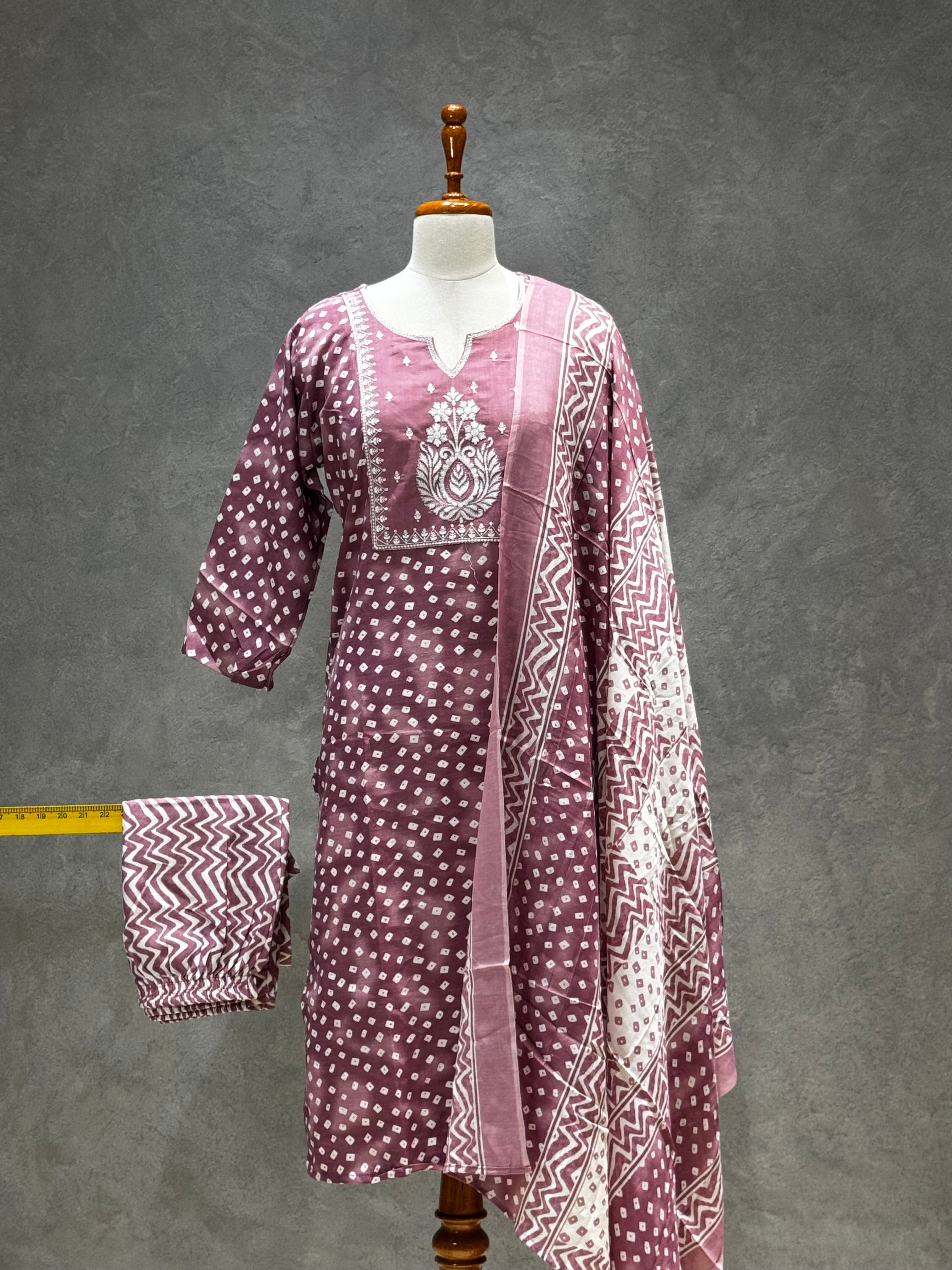 SALWAR SET PURPLE
