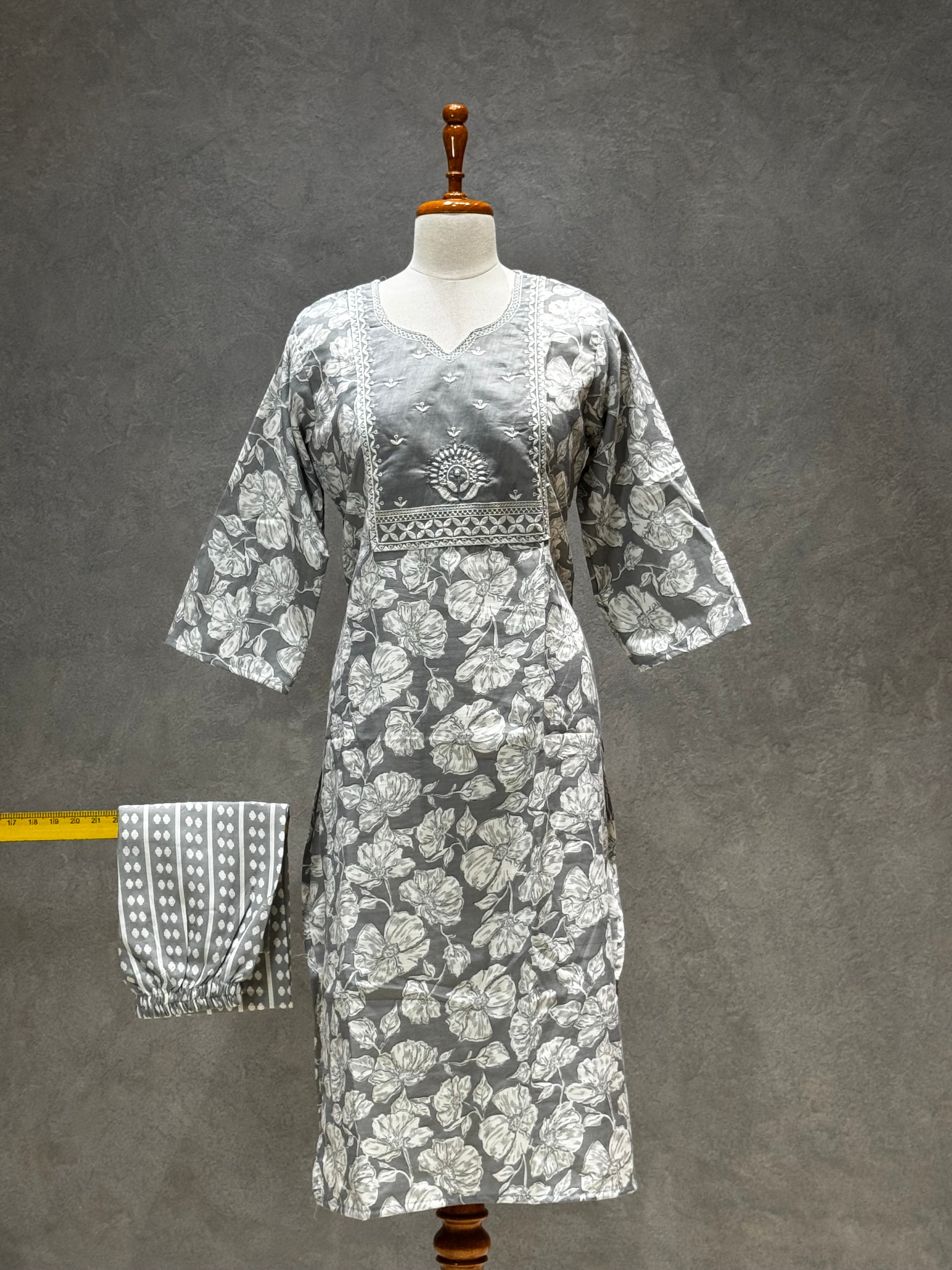 SALWAR SET GREY