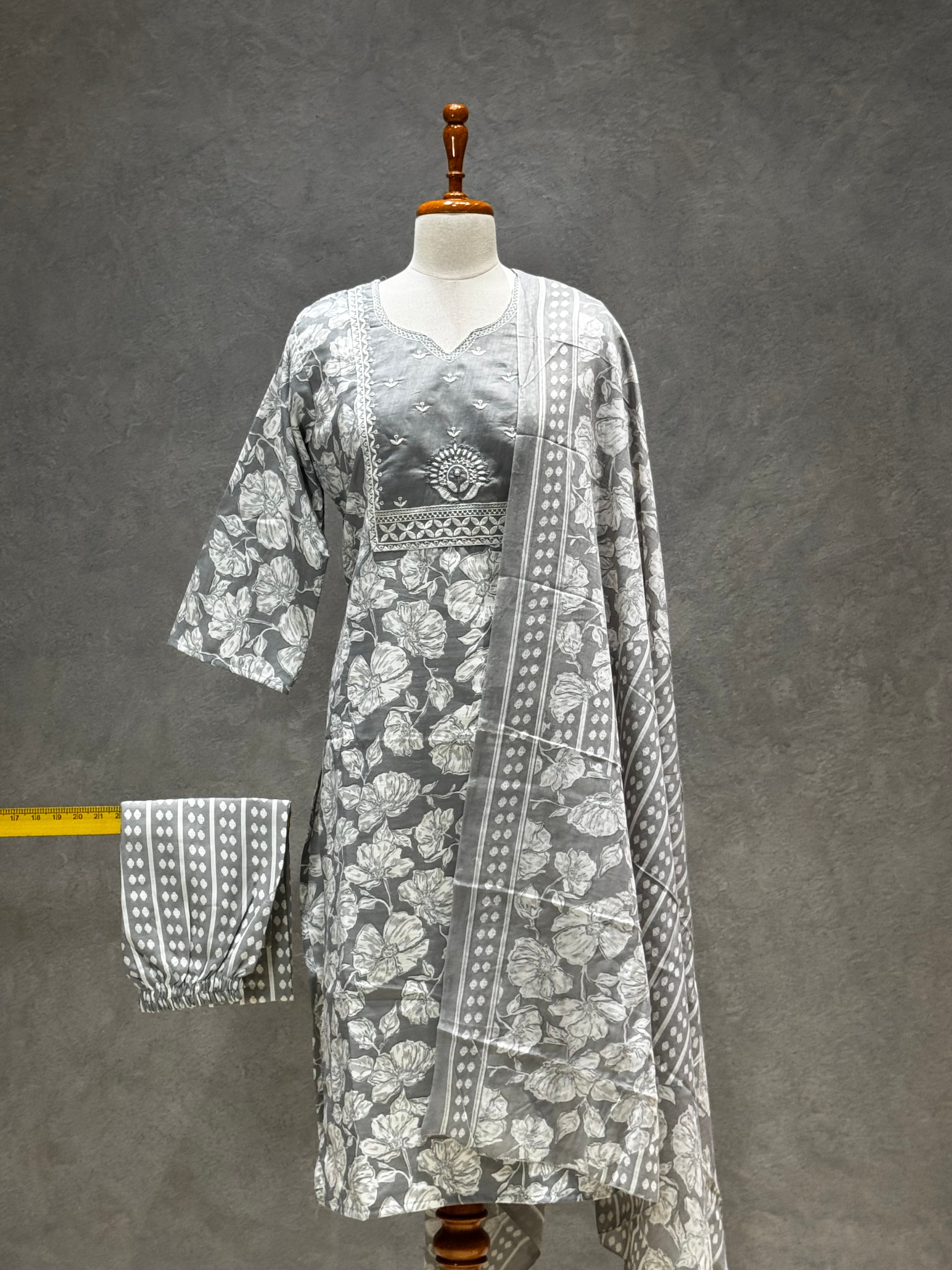 SALWAR SET GREY