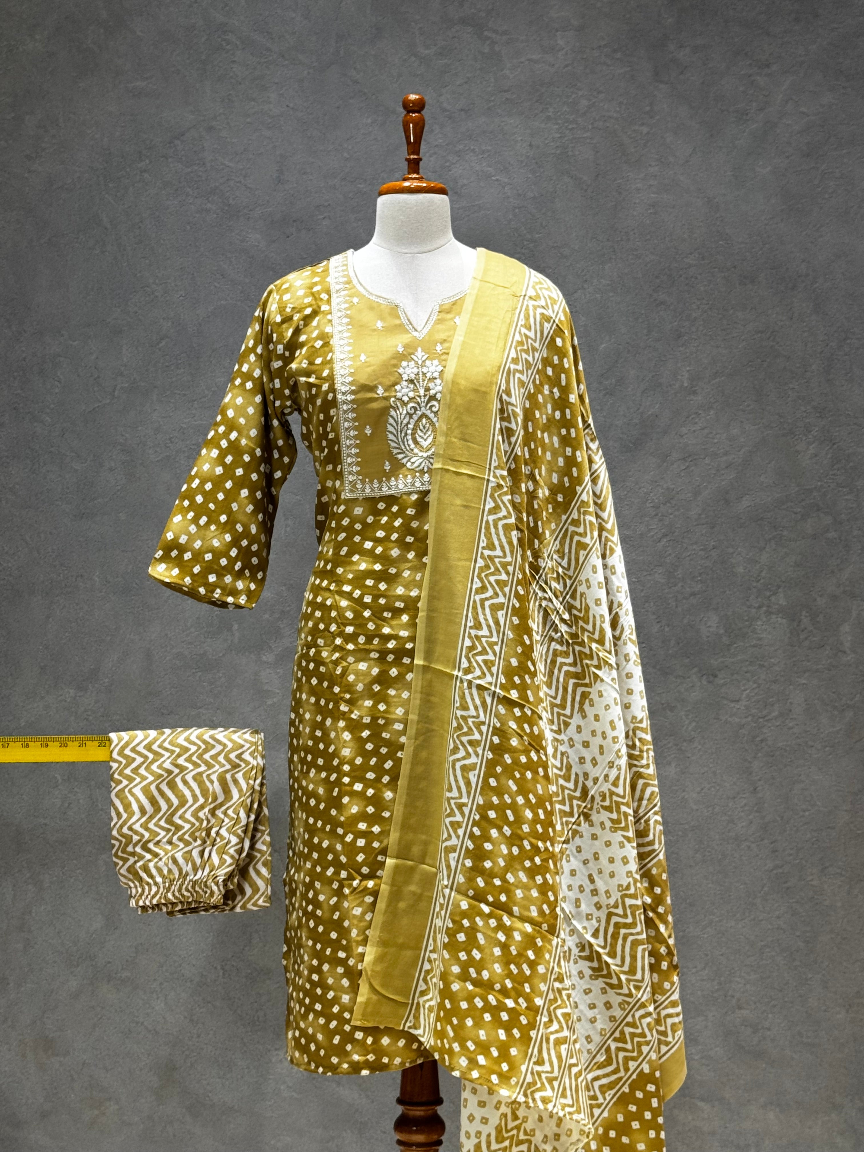 SALWAR SET MUSTARD