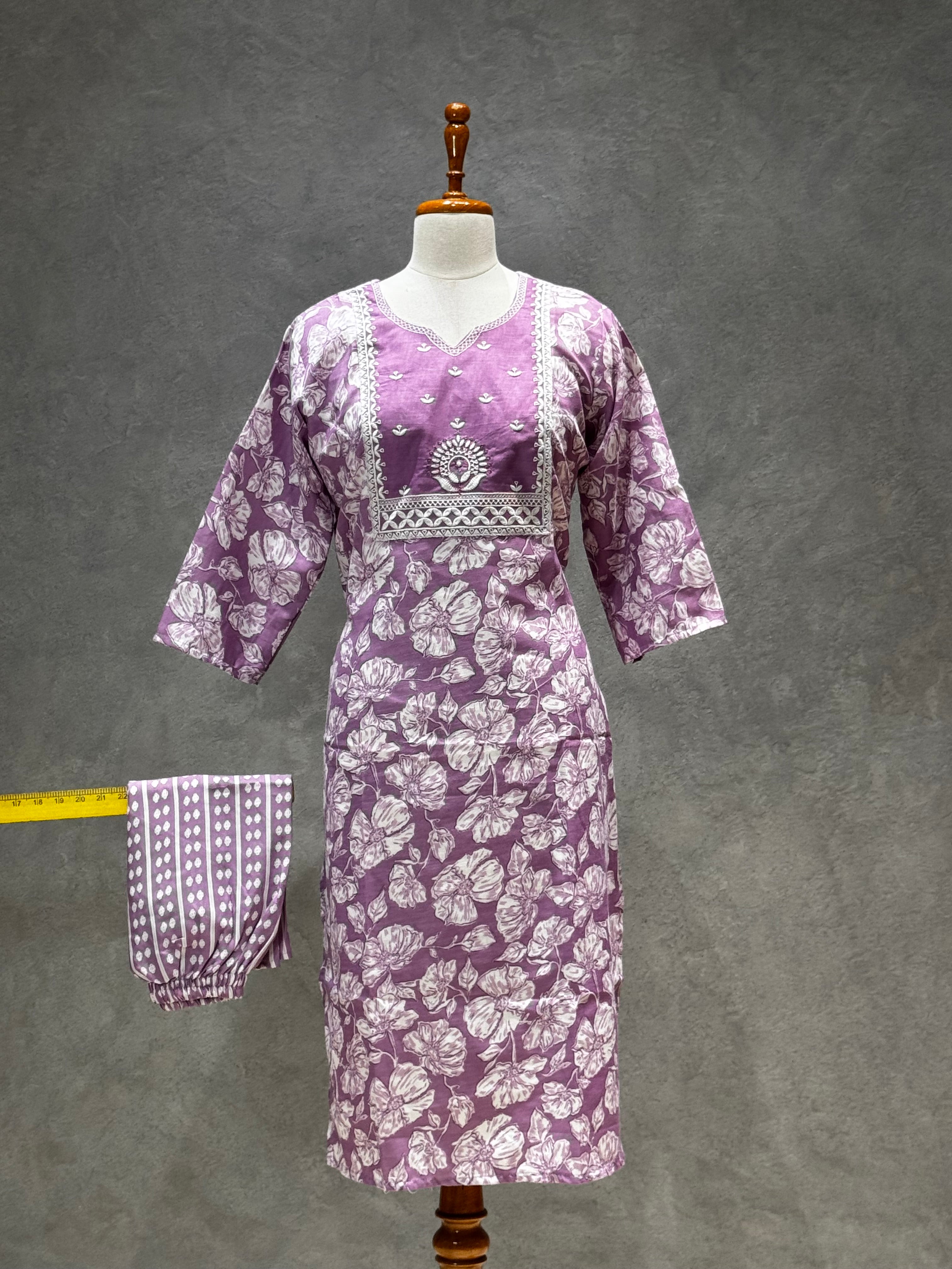 SALWAR SET PURPLE