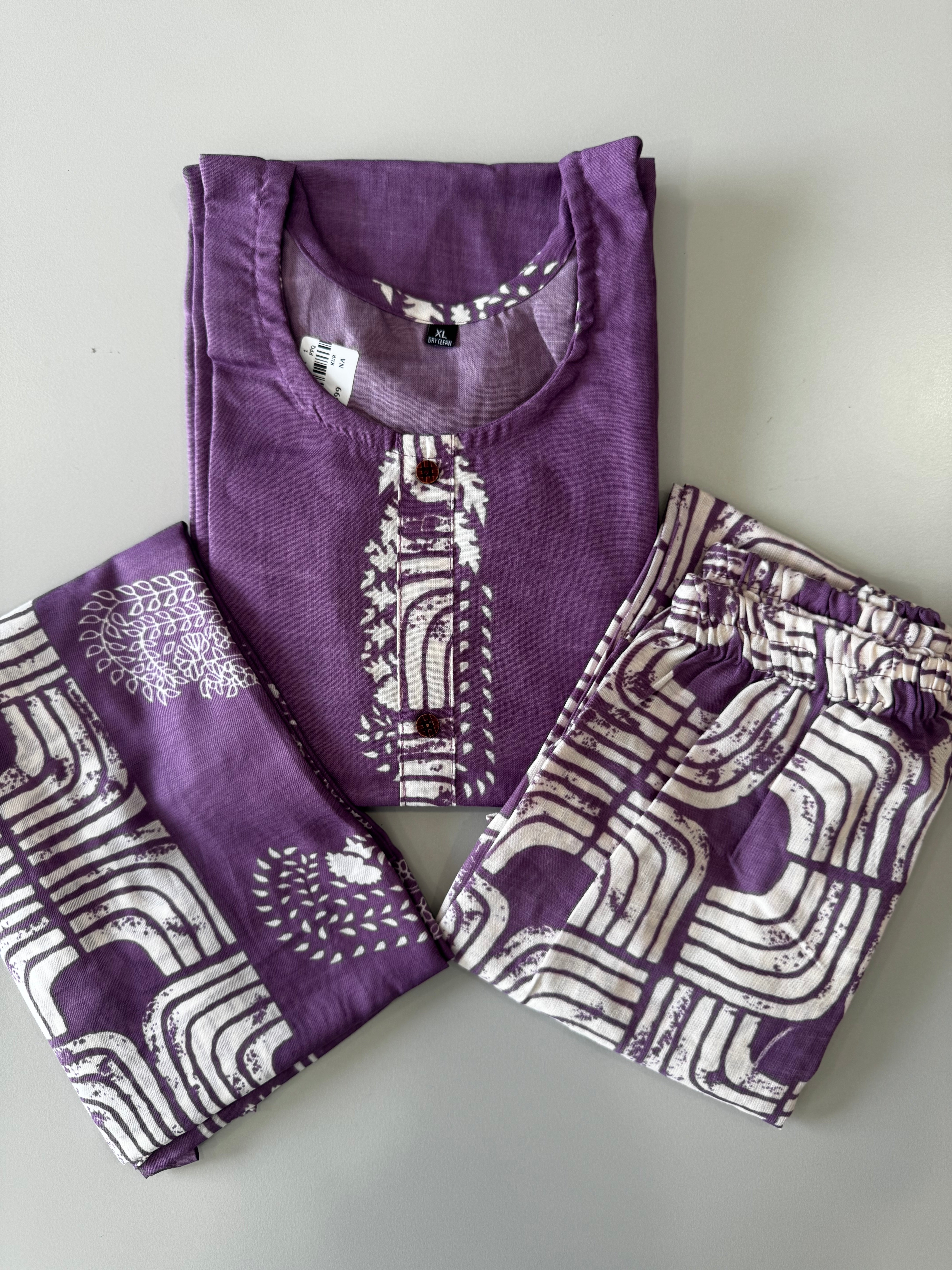 SALWAR SET - PURPLE COLOUR