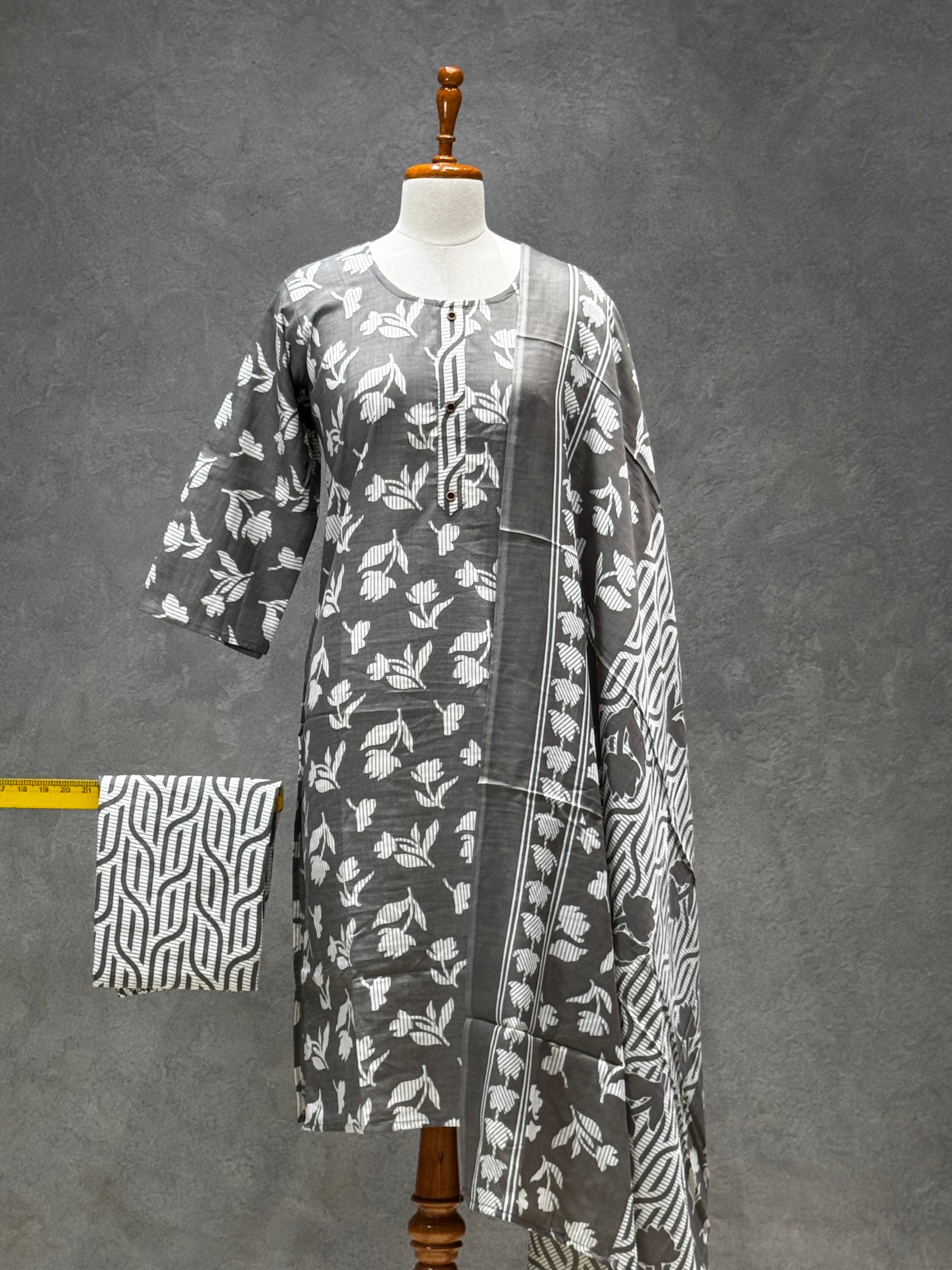 SALWAR SET - GREY COLOUR