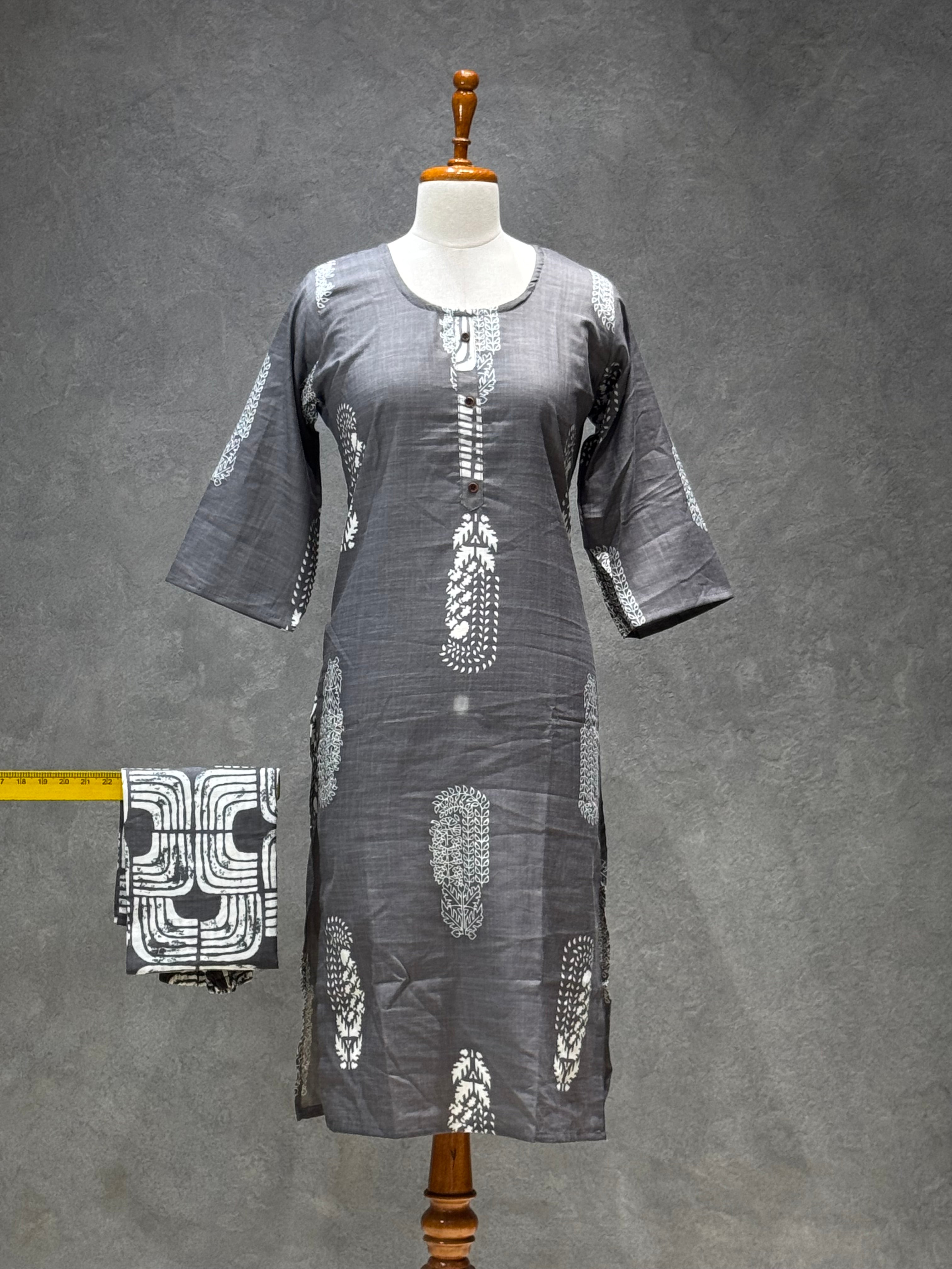 SALWAR SET - GREY COLOUR