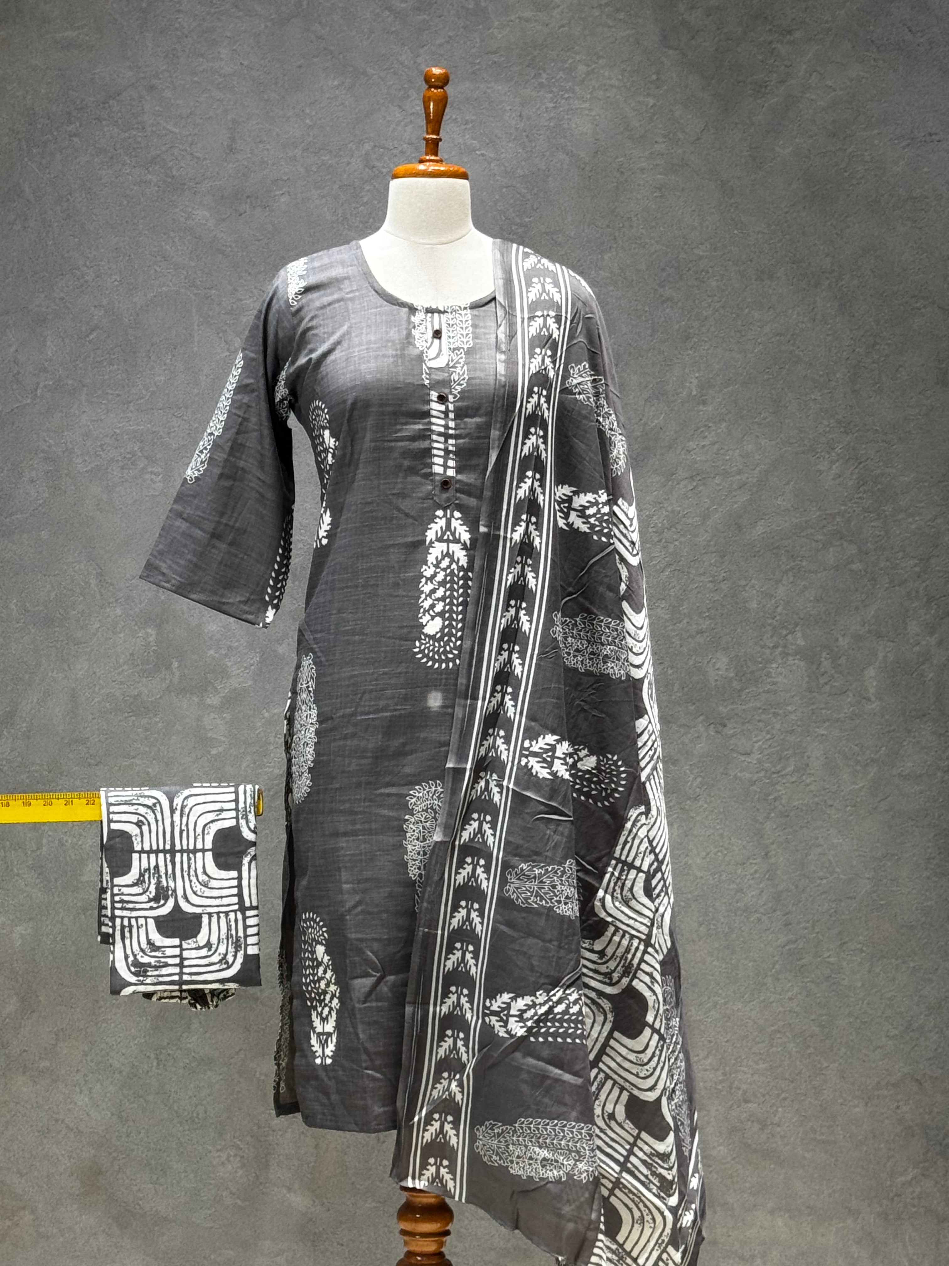 SALWAR SET - GREY COLOUR