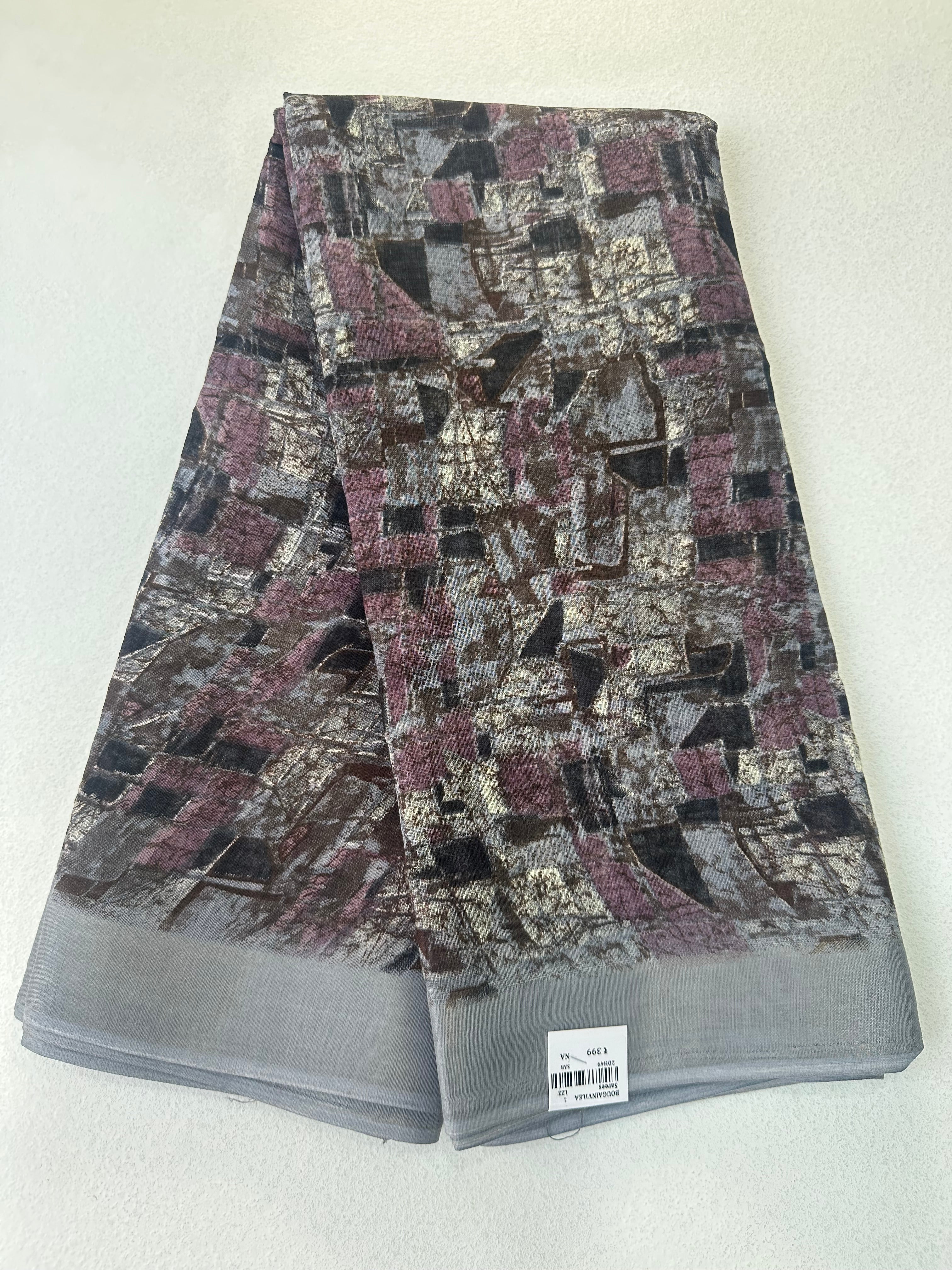 SEMI LINEN SAREE - 6209