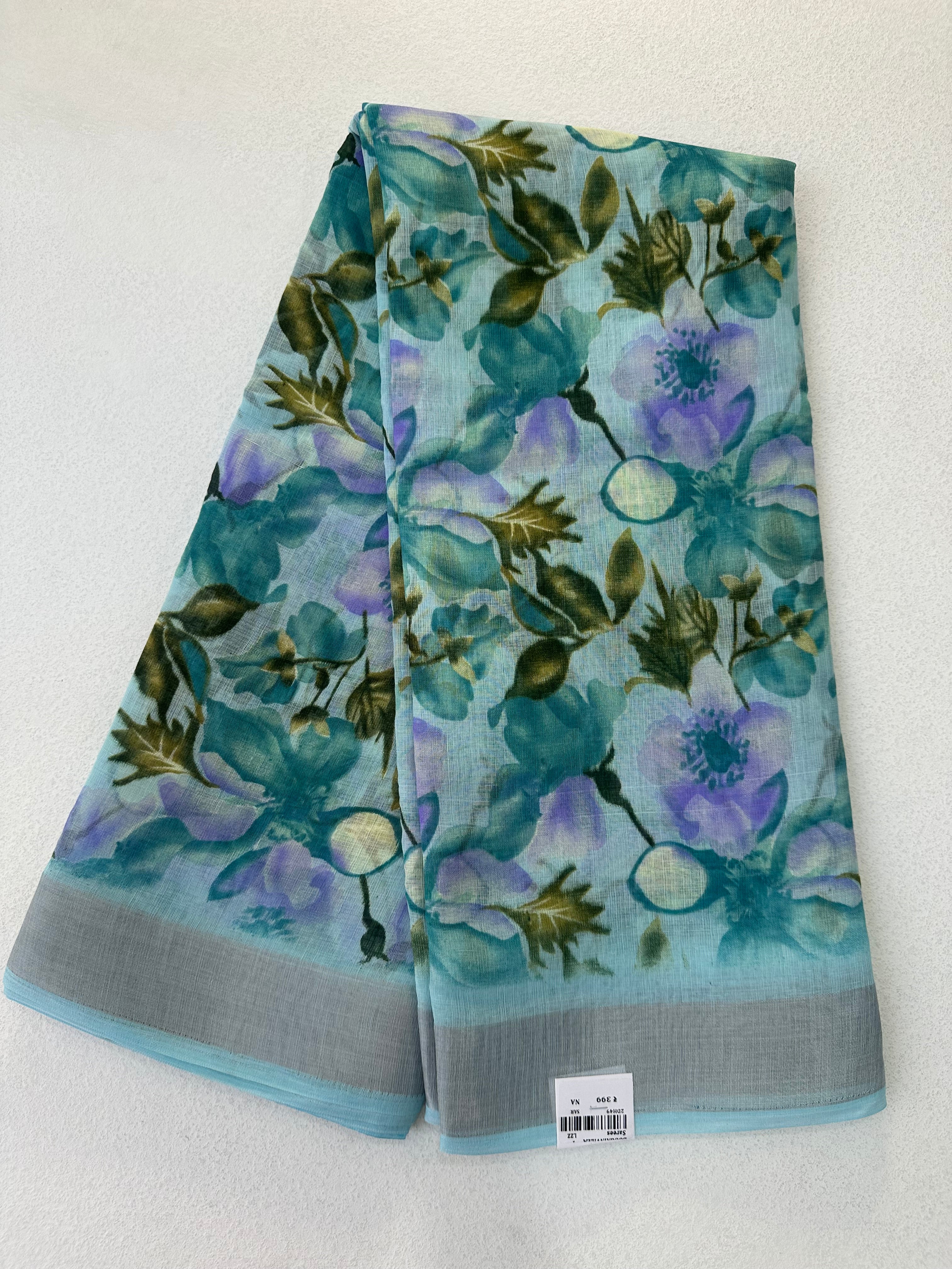 SEMI LINEN SAREE - 6227