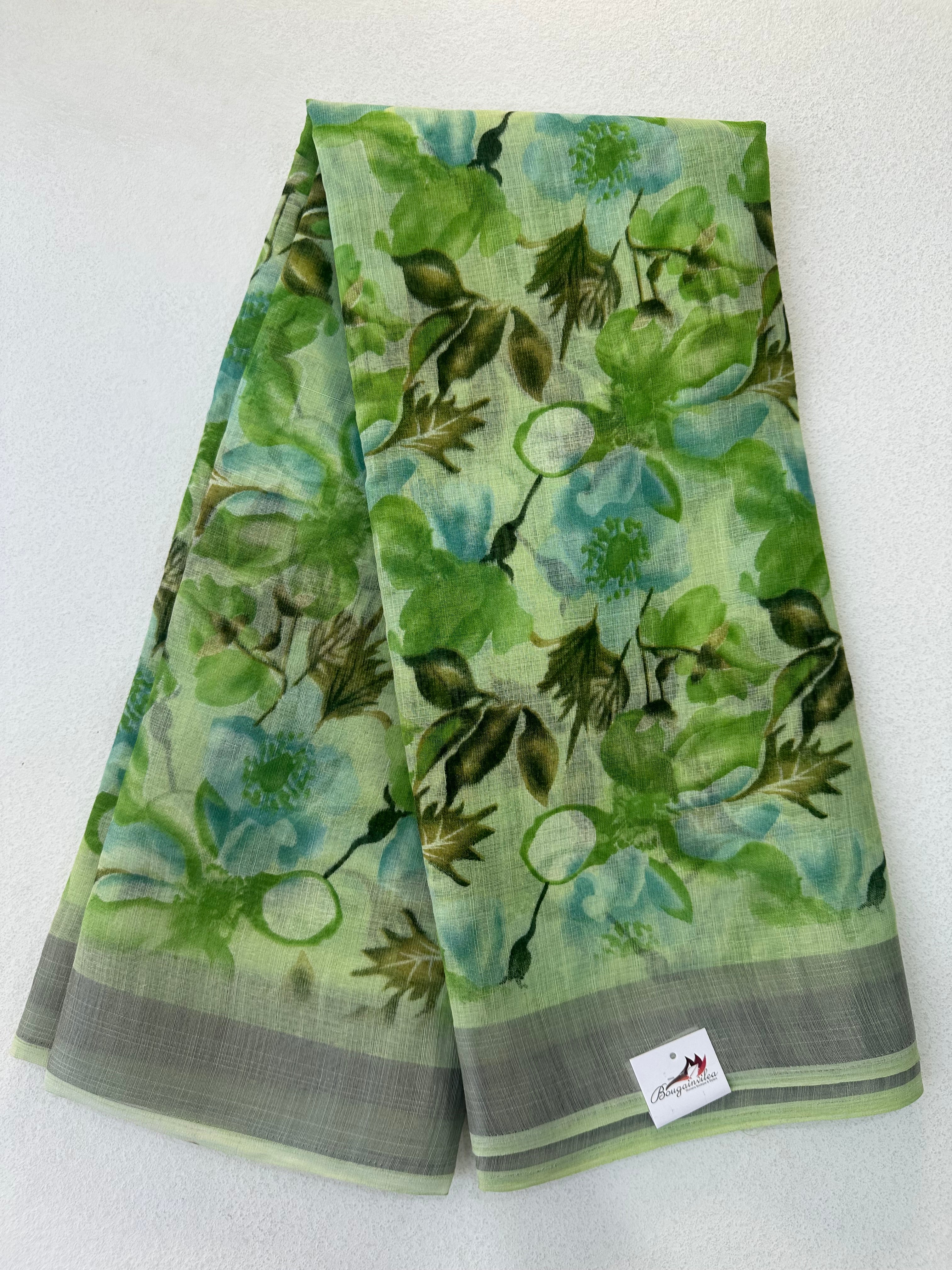 SEMI LINEN SAREE - 6227