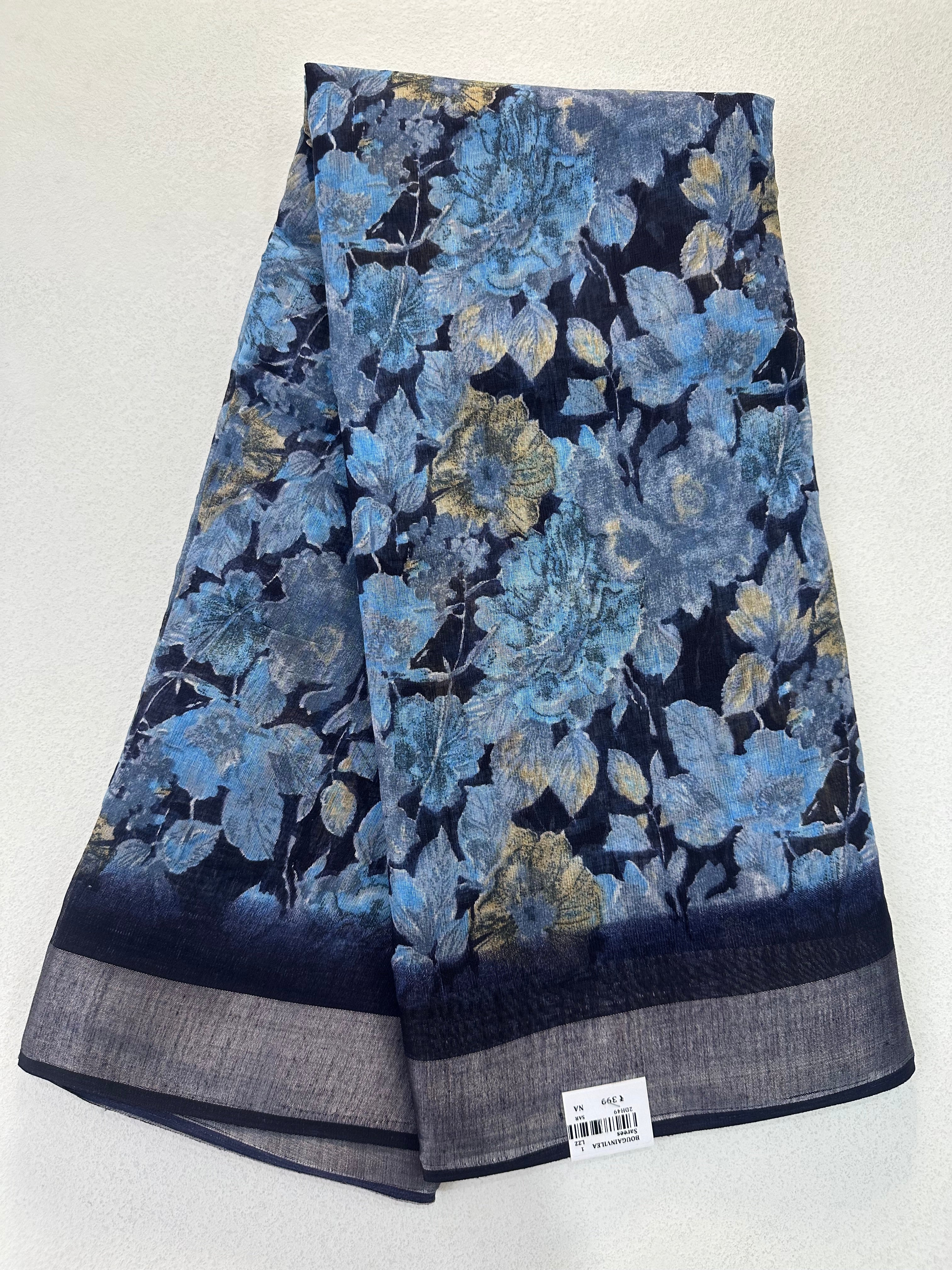 SEMI LINEN SAREE - 6202