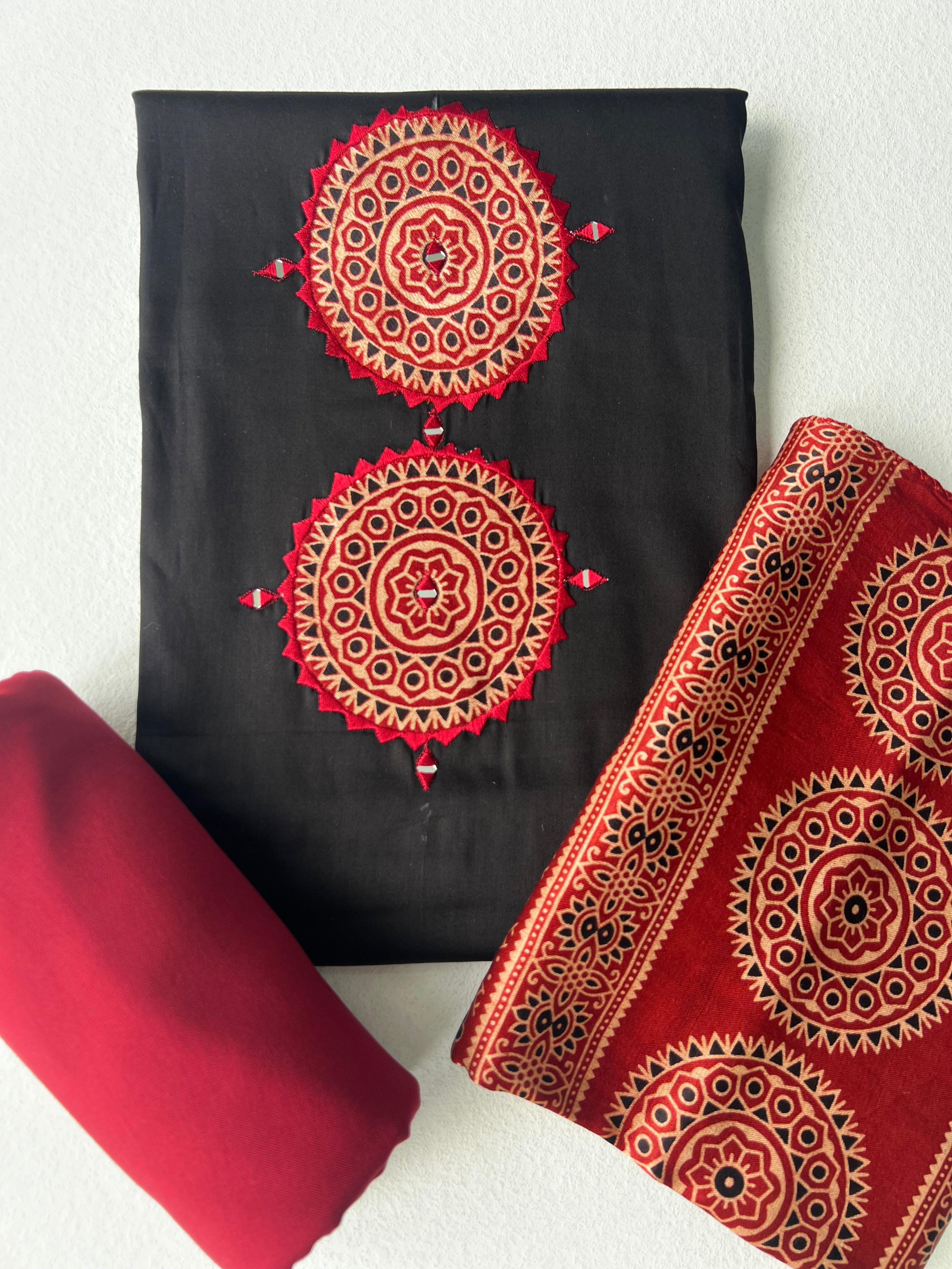 TRADITIONAL COTTON UNSTITCHED SUITS -1.1