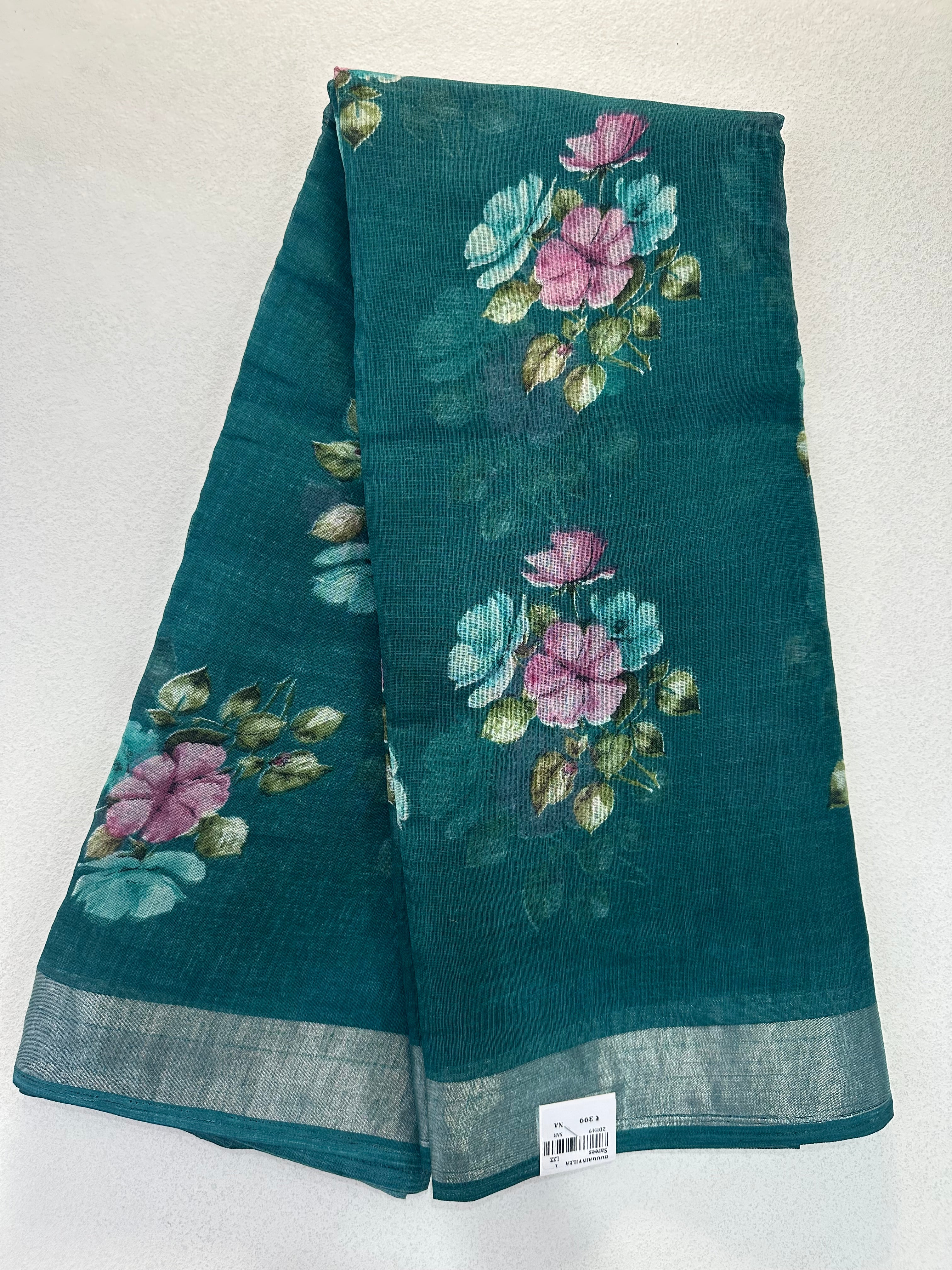 SEMI LINEN SAREE - 6205
