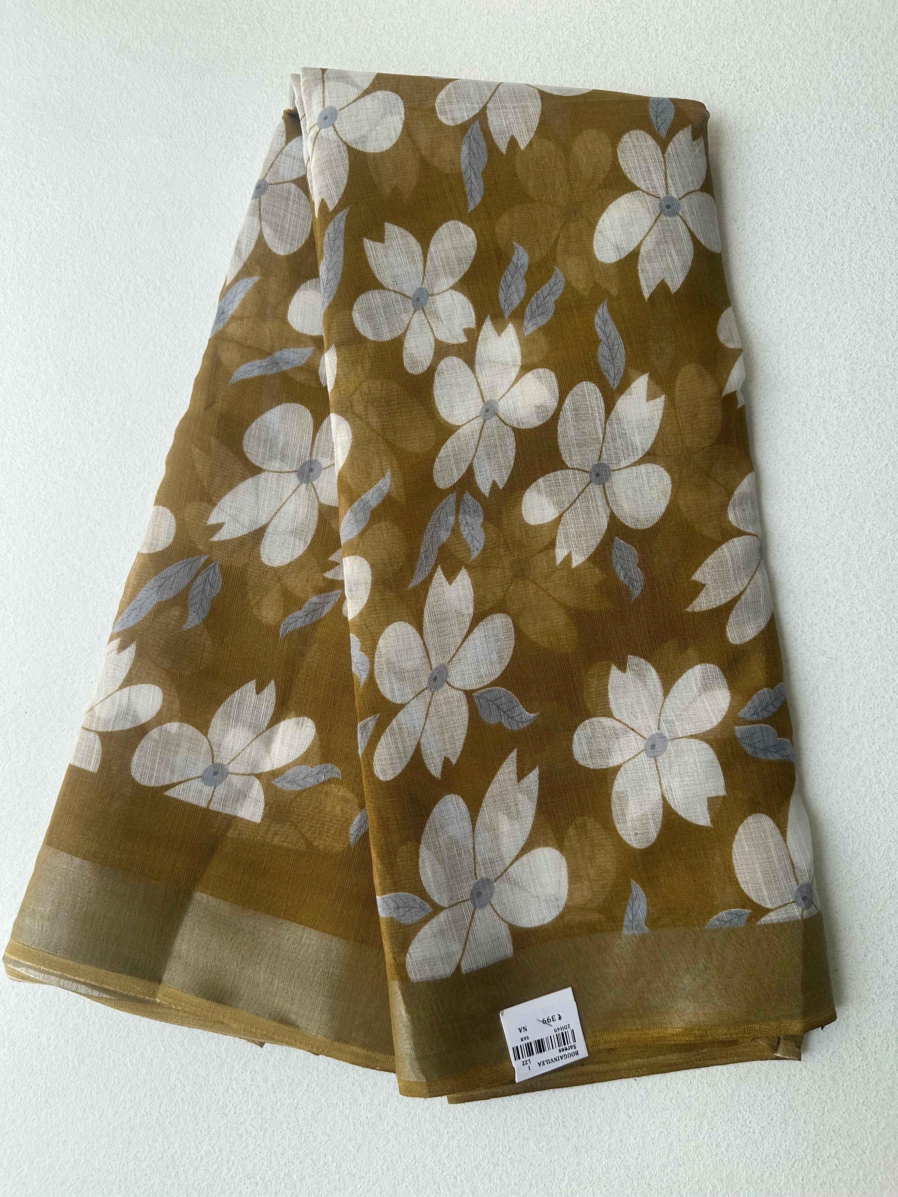 SEMI LINEN SAREE - 6223