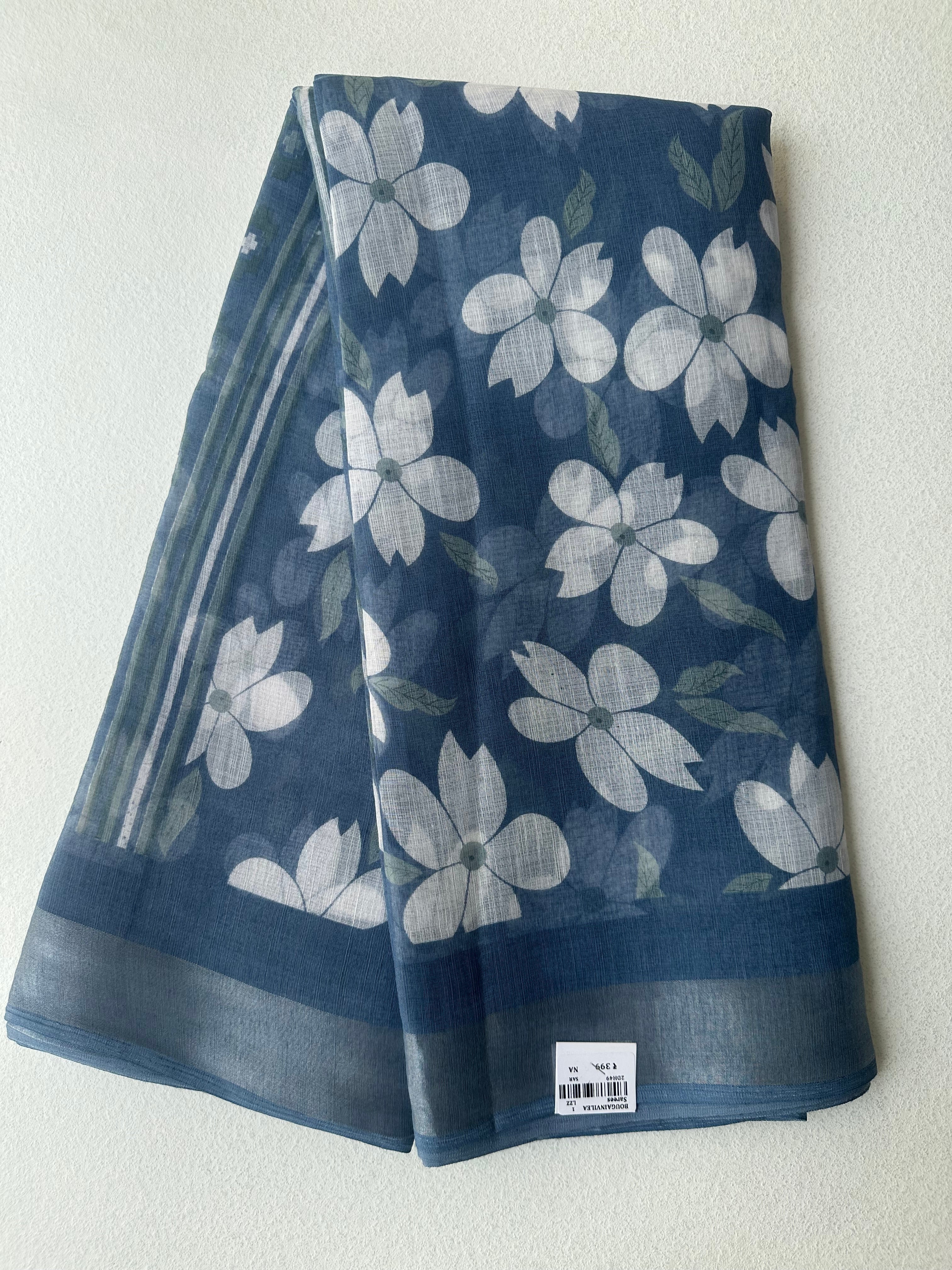 SEMI LINEN SAREE - 6223
