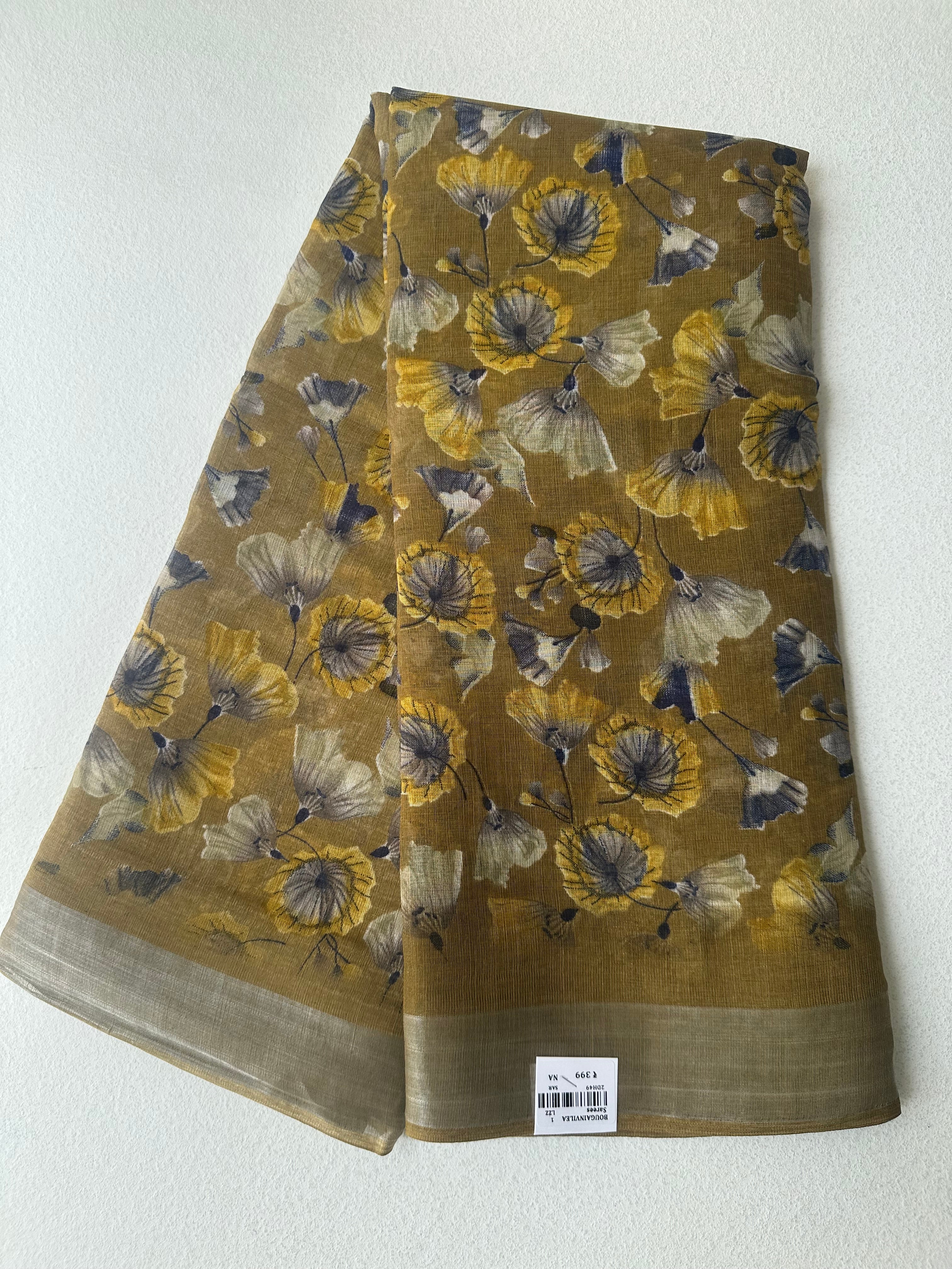 SEMI LINEN SAREE - 6226