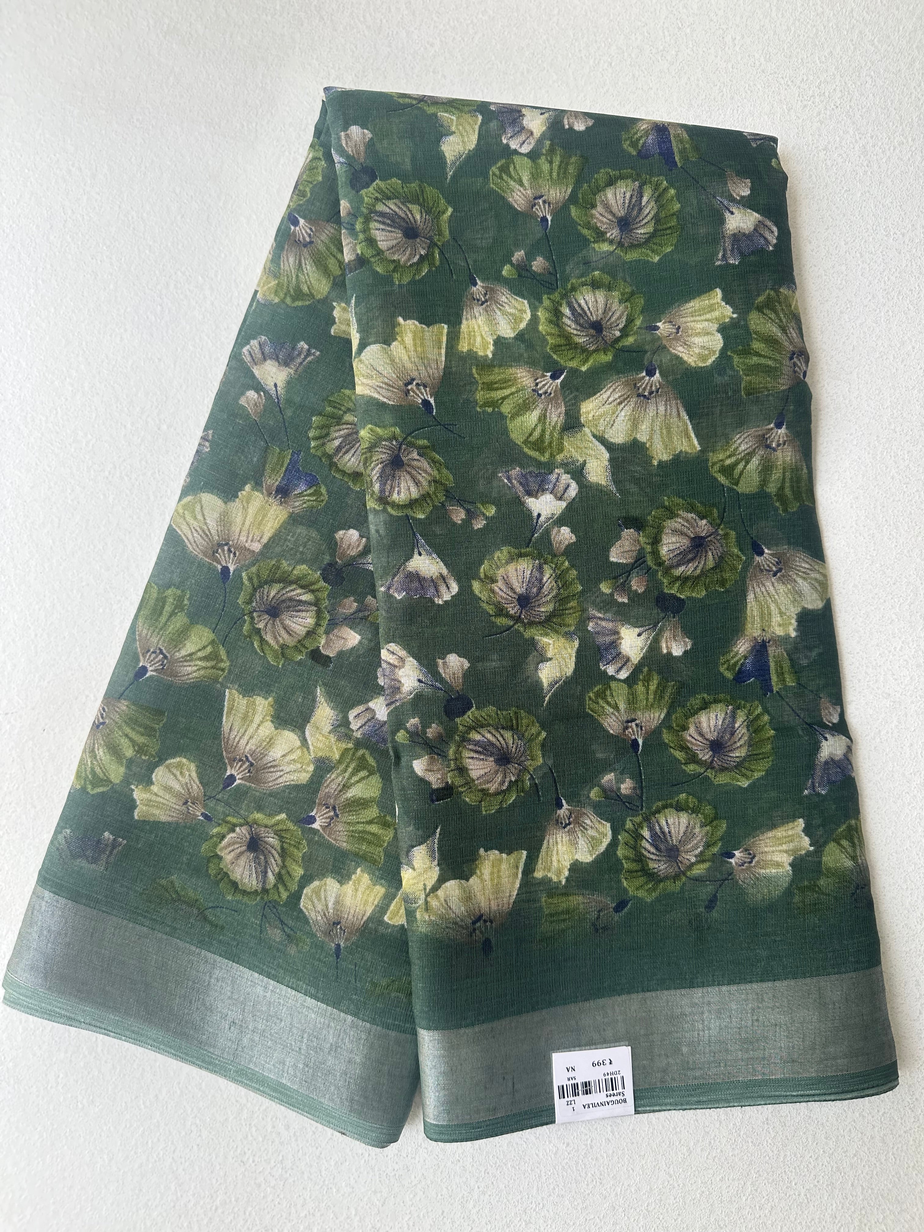 SEMI LINEN SAREE - 6226