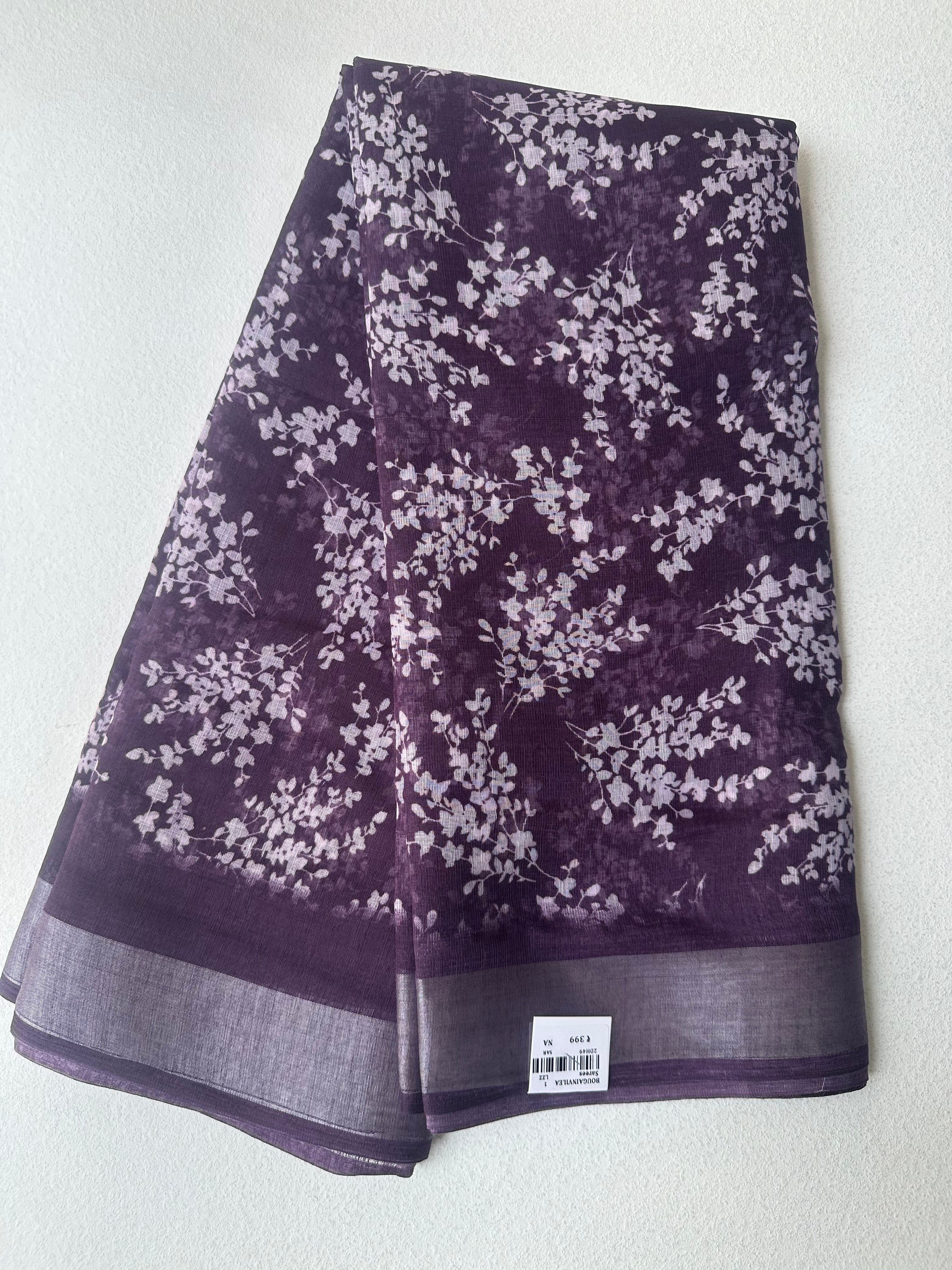 SEMI LINEN SAREE - 6224