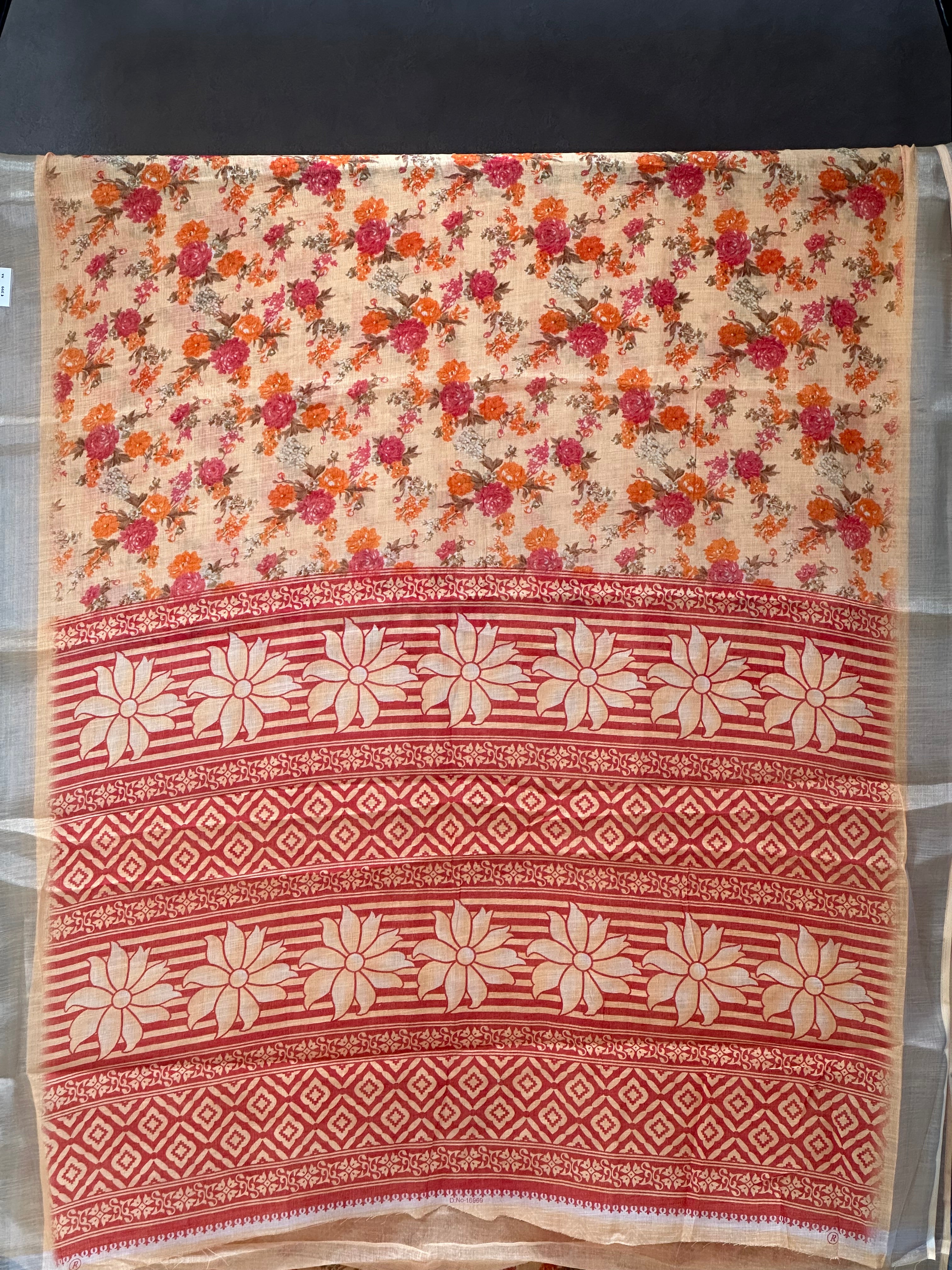 SEMI LINEN SAREE - 6052