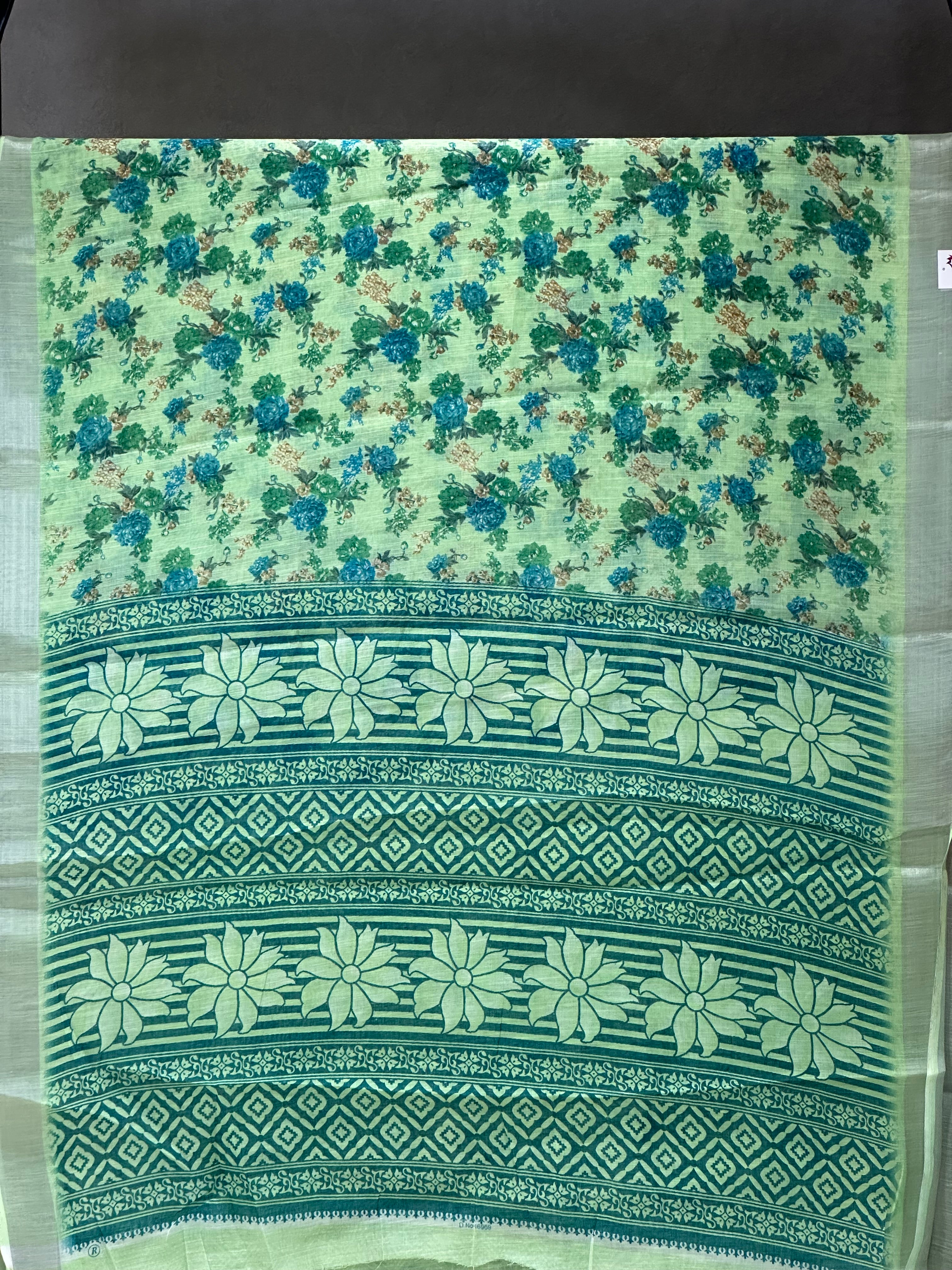 SEMI LINEN SAREE - 6052