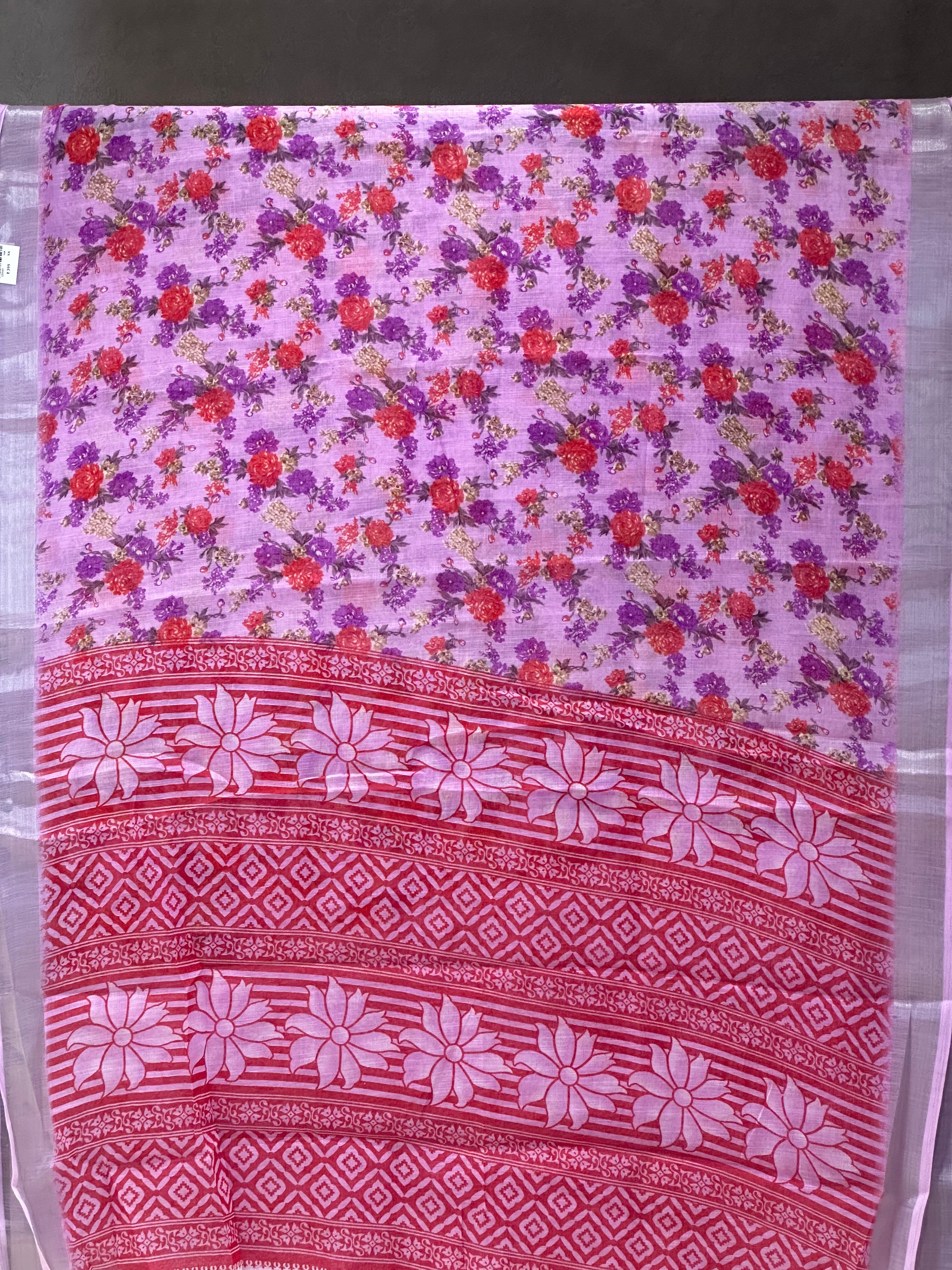 SEMI LINEN SAREE - 6052