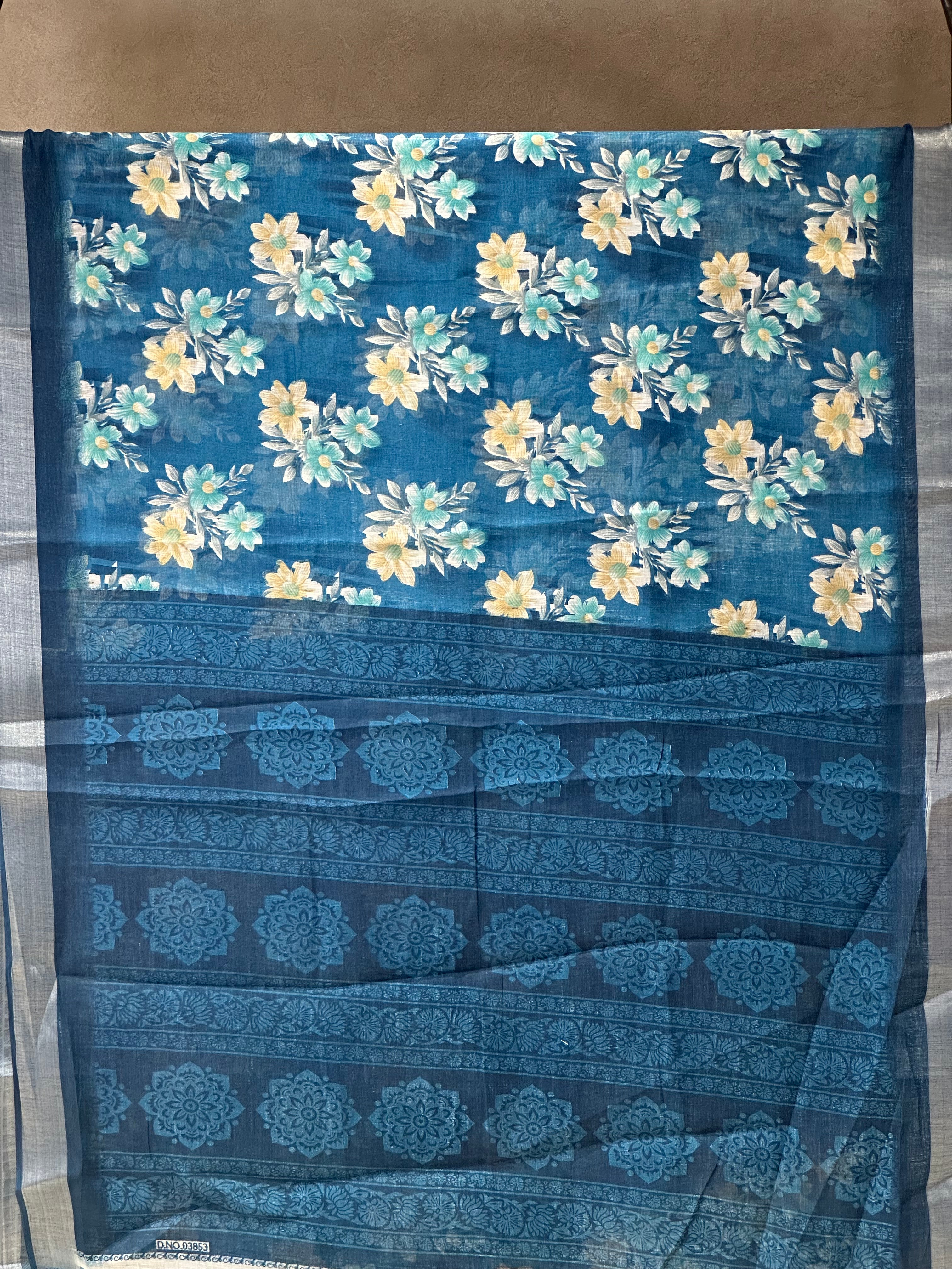 SEMI LINEN SAREE - 6222