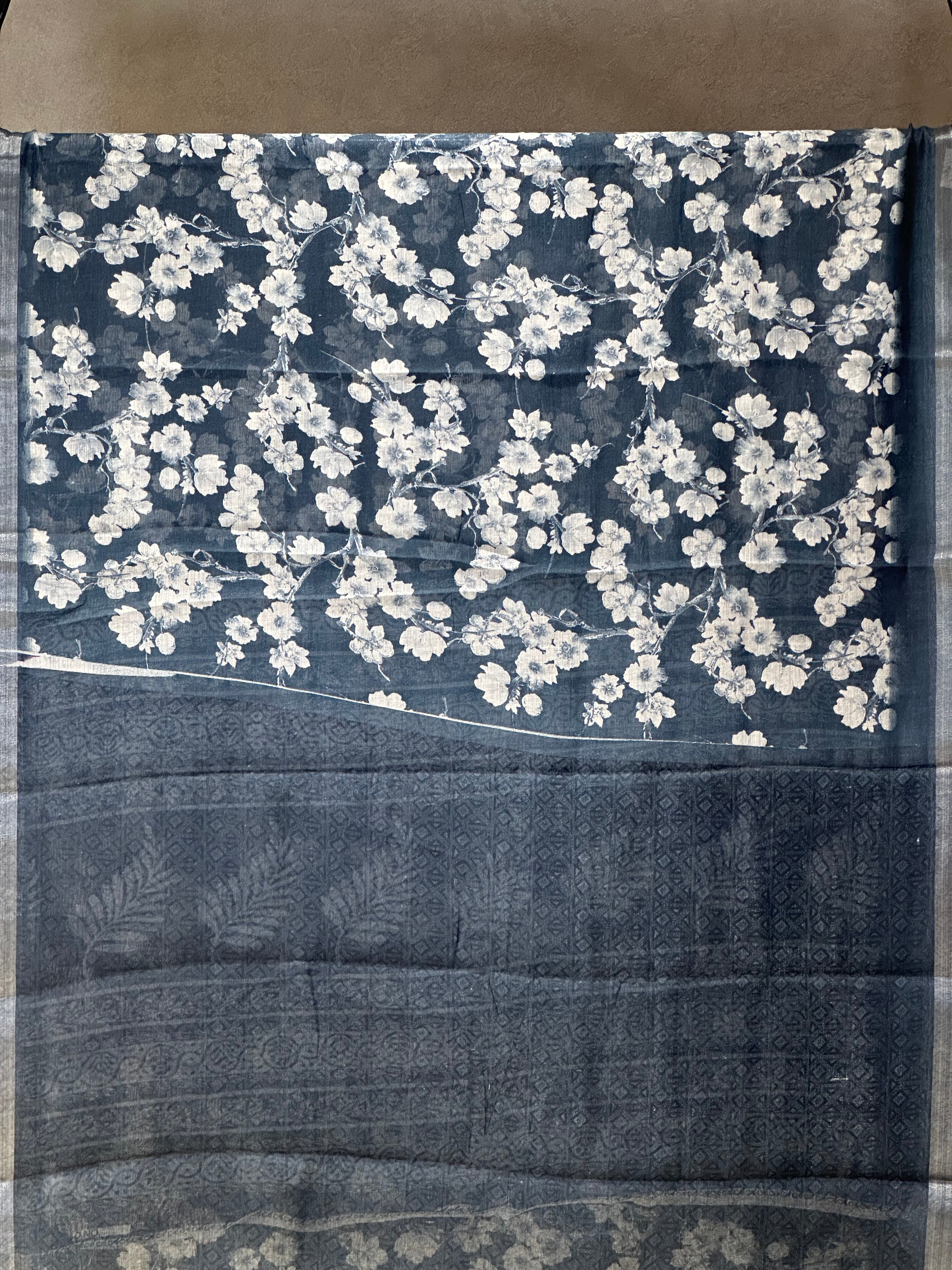 SEMI LINEN SAREE - 6203