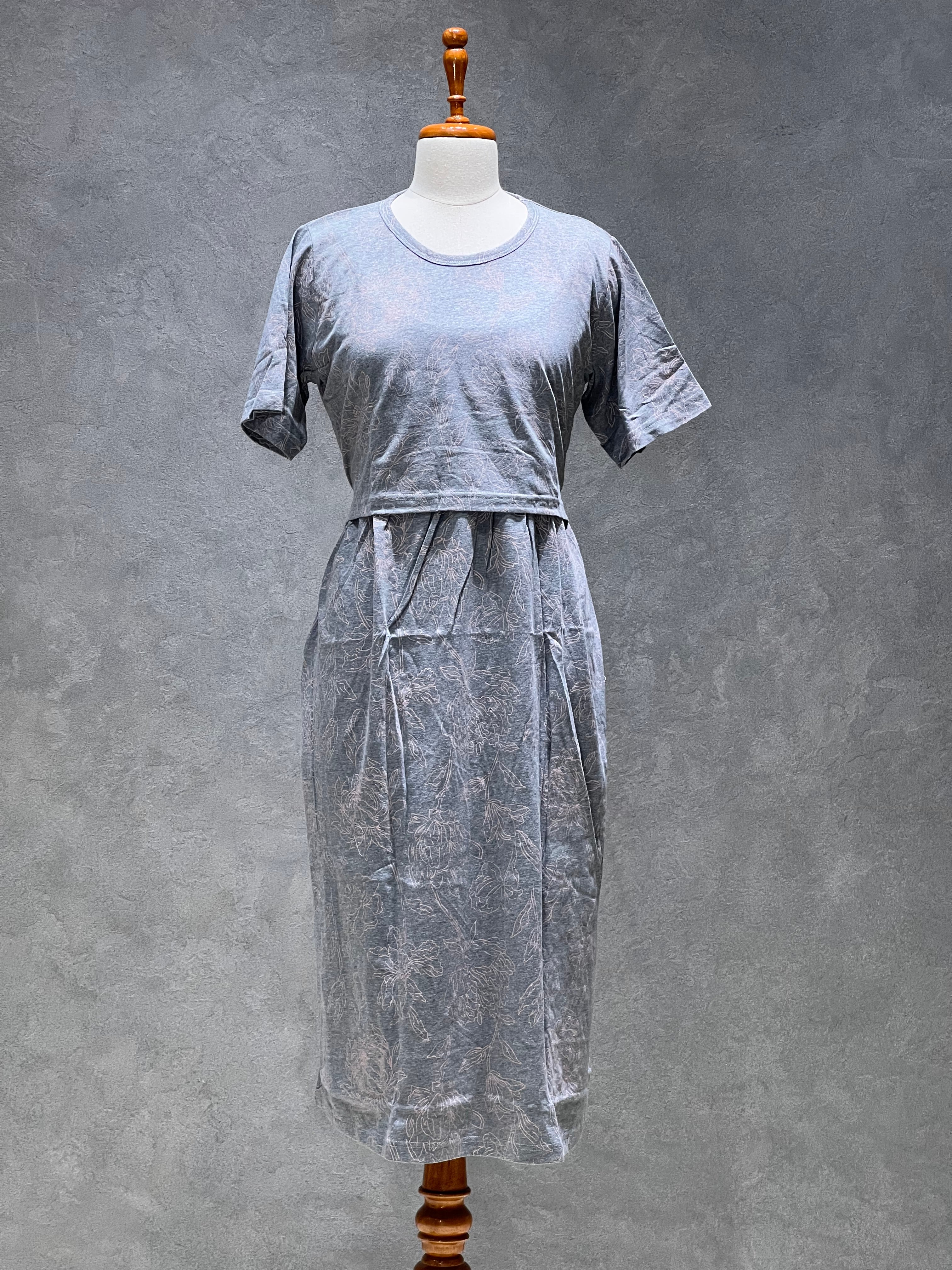 ZIPLESS FEEDING GOWN - SHADOW GREY