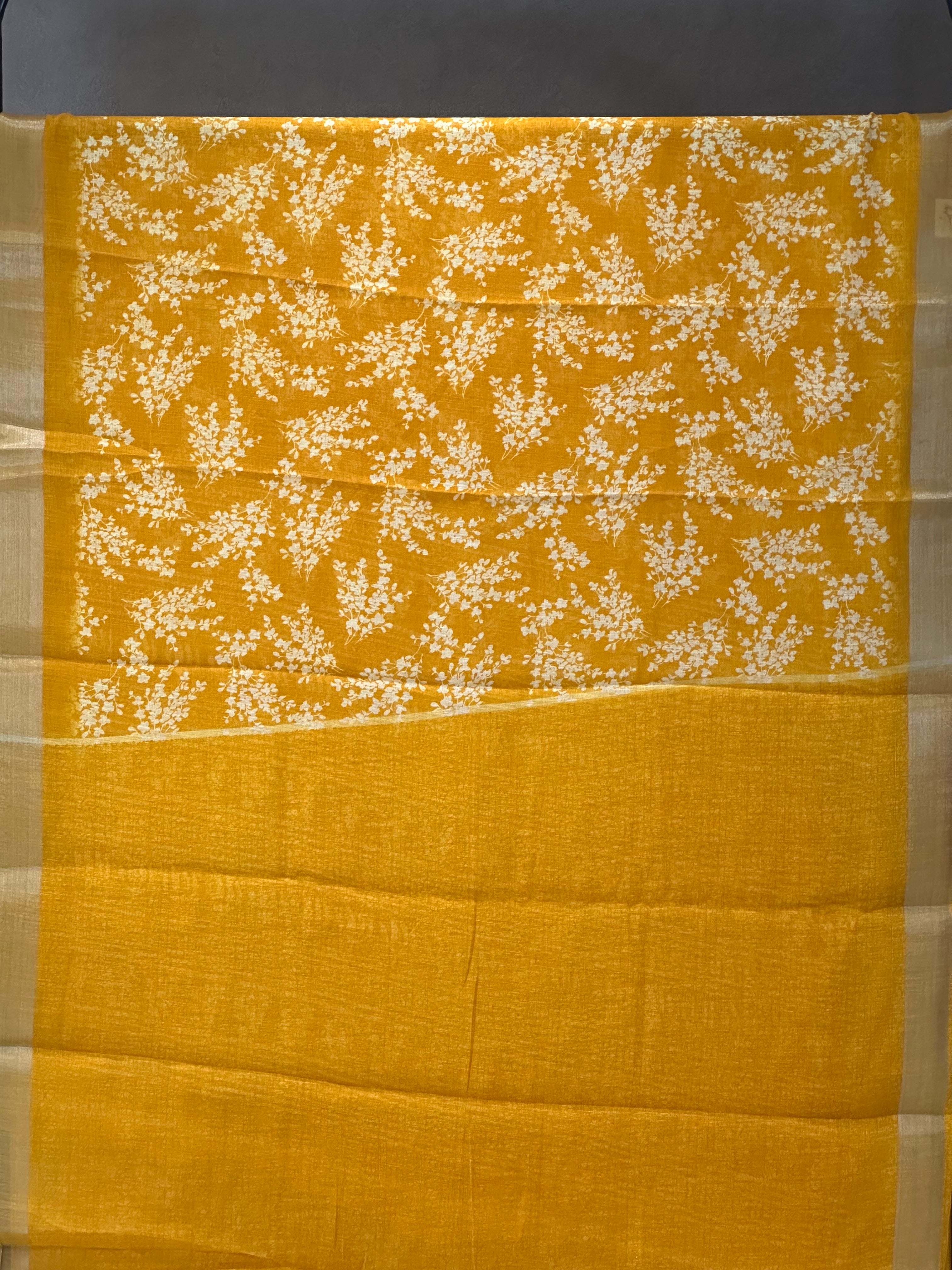 SEMI LINEN SAREE - 6224