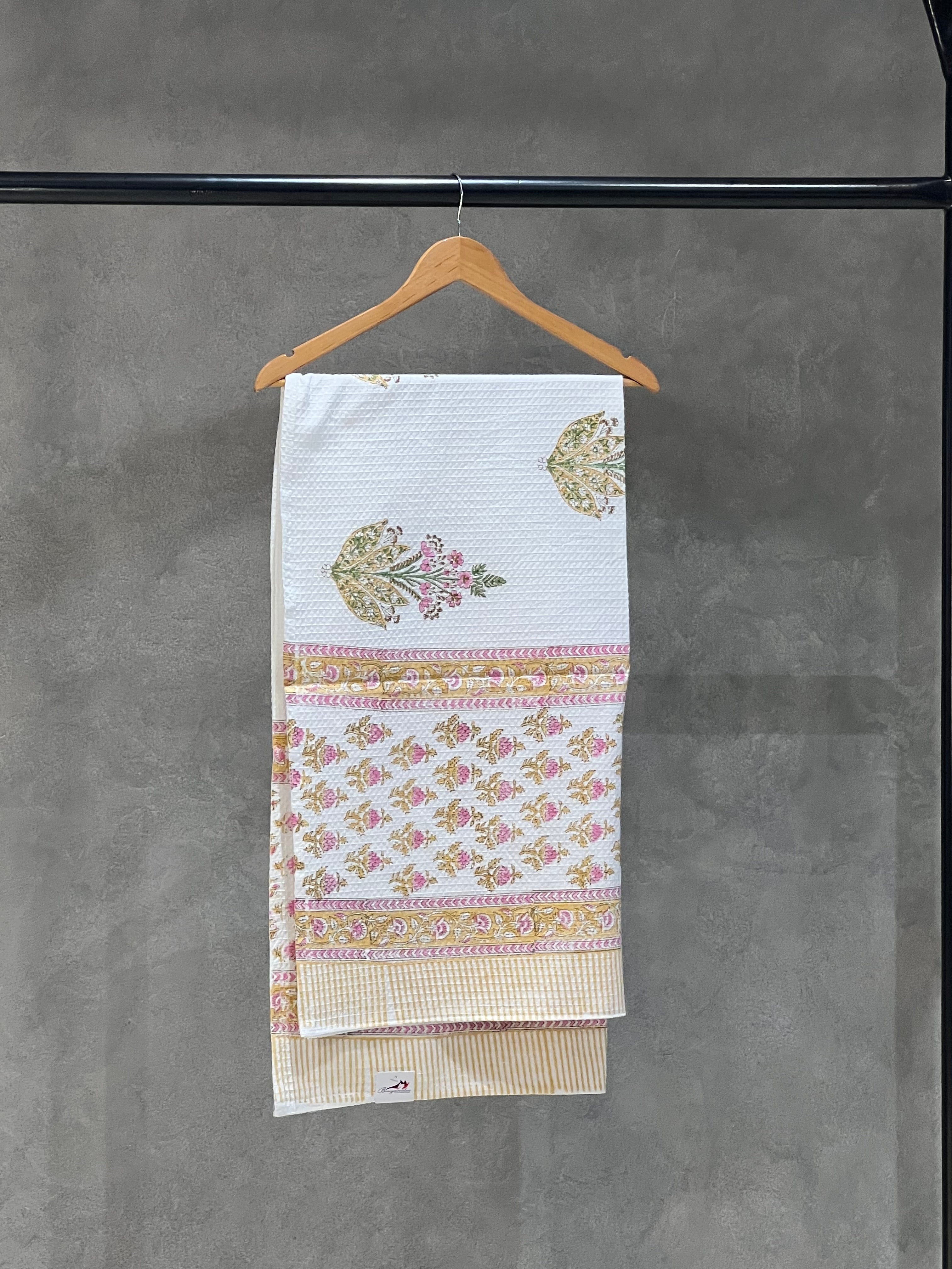 BATH TOWELS YELLOW FLORAL
